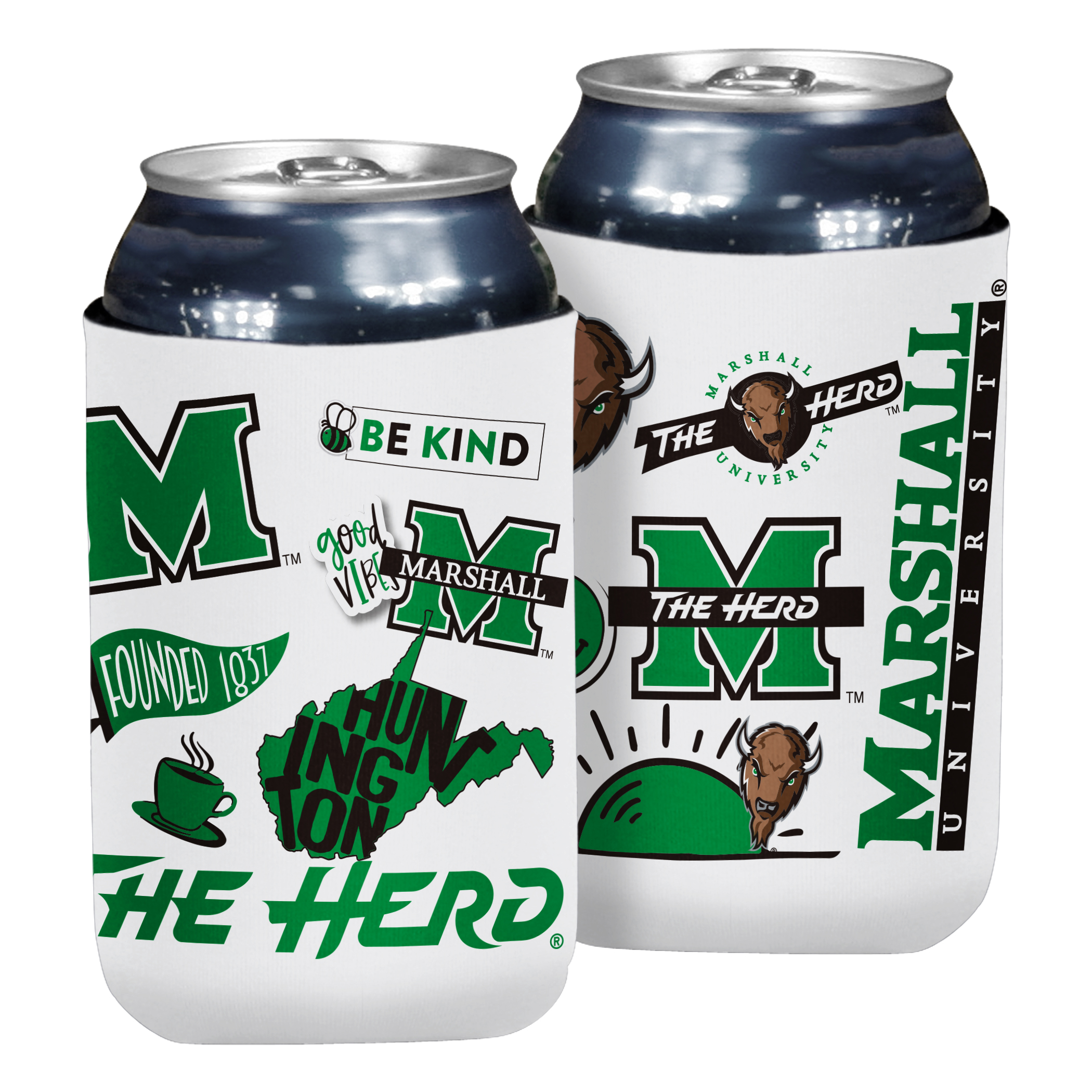 Marshall Thundering Herd Insulated Native Can Sleeve  
