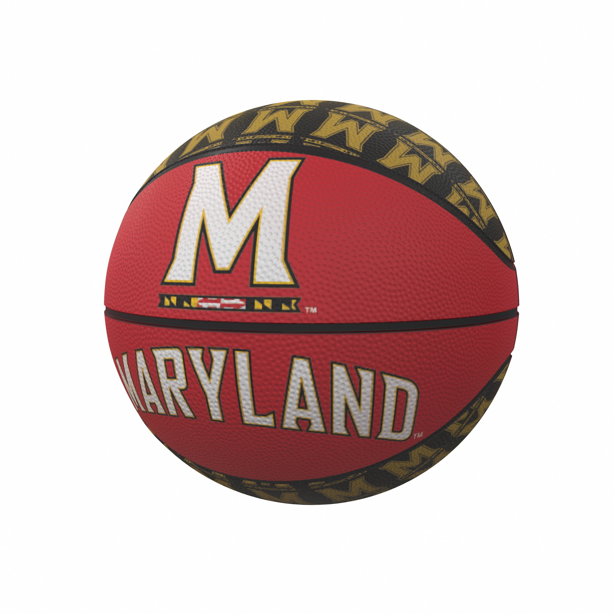 Maryland Terrapins Repeating Logo Mini-Size Rubber Basketball  