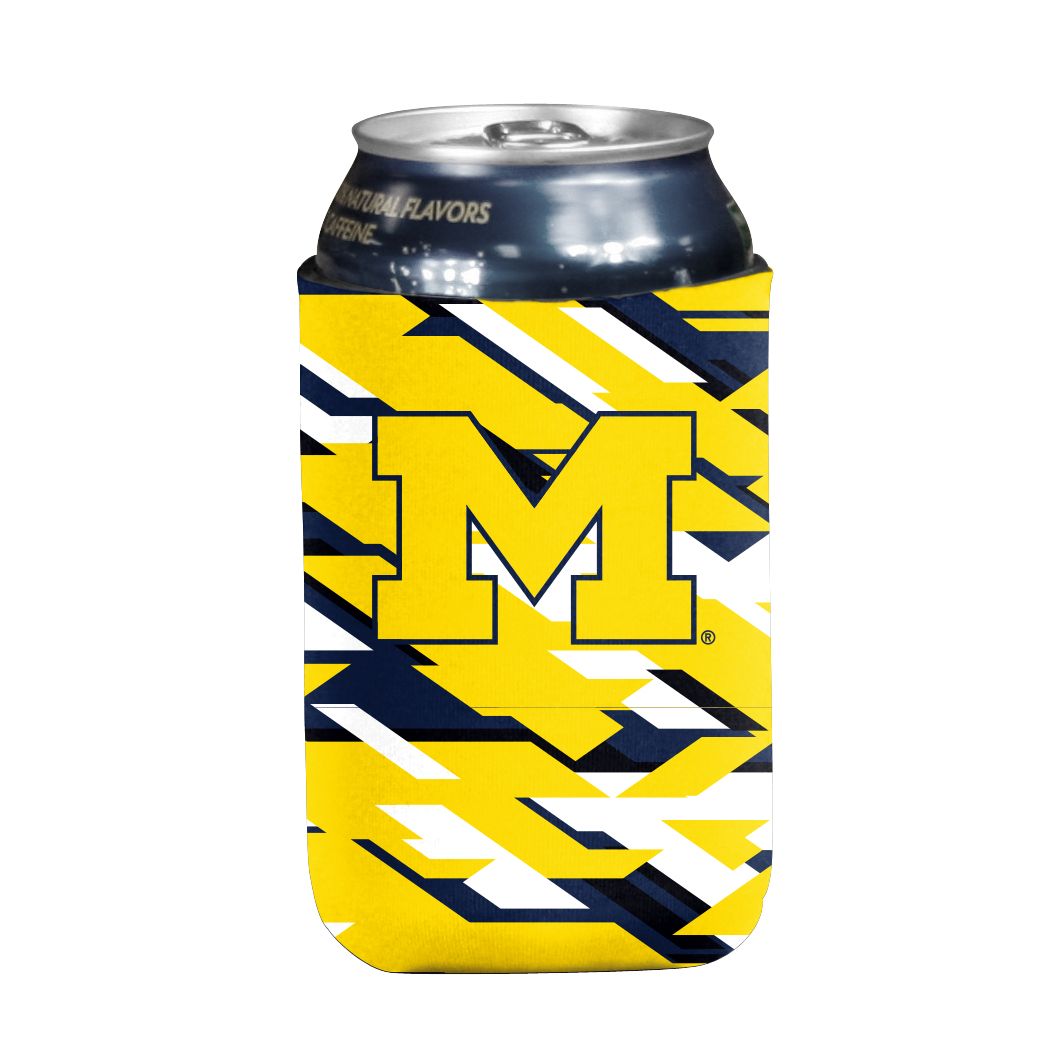 Michigan Wolverines Flat Prismal coozie  