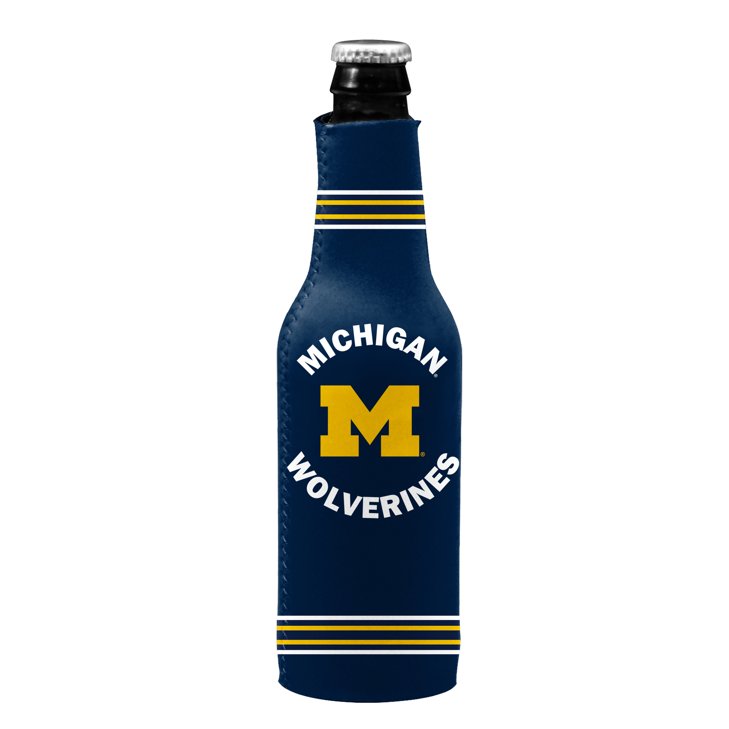 Michigan Wolverines Crest Logo Insulated Bottle Sleeve  