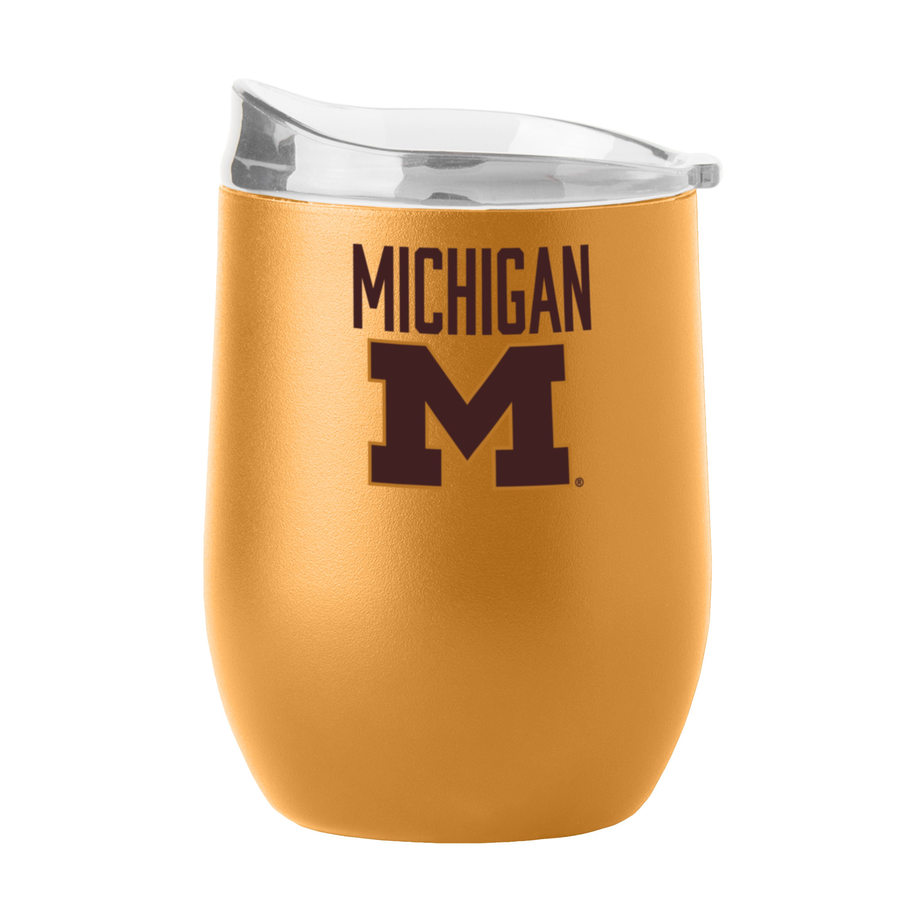 Michigan Wolverines 16oz Huddle Powder Coat Curved Beverage  