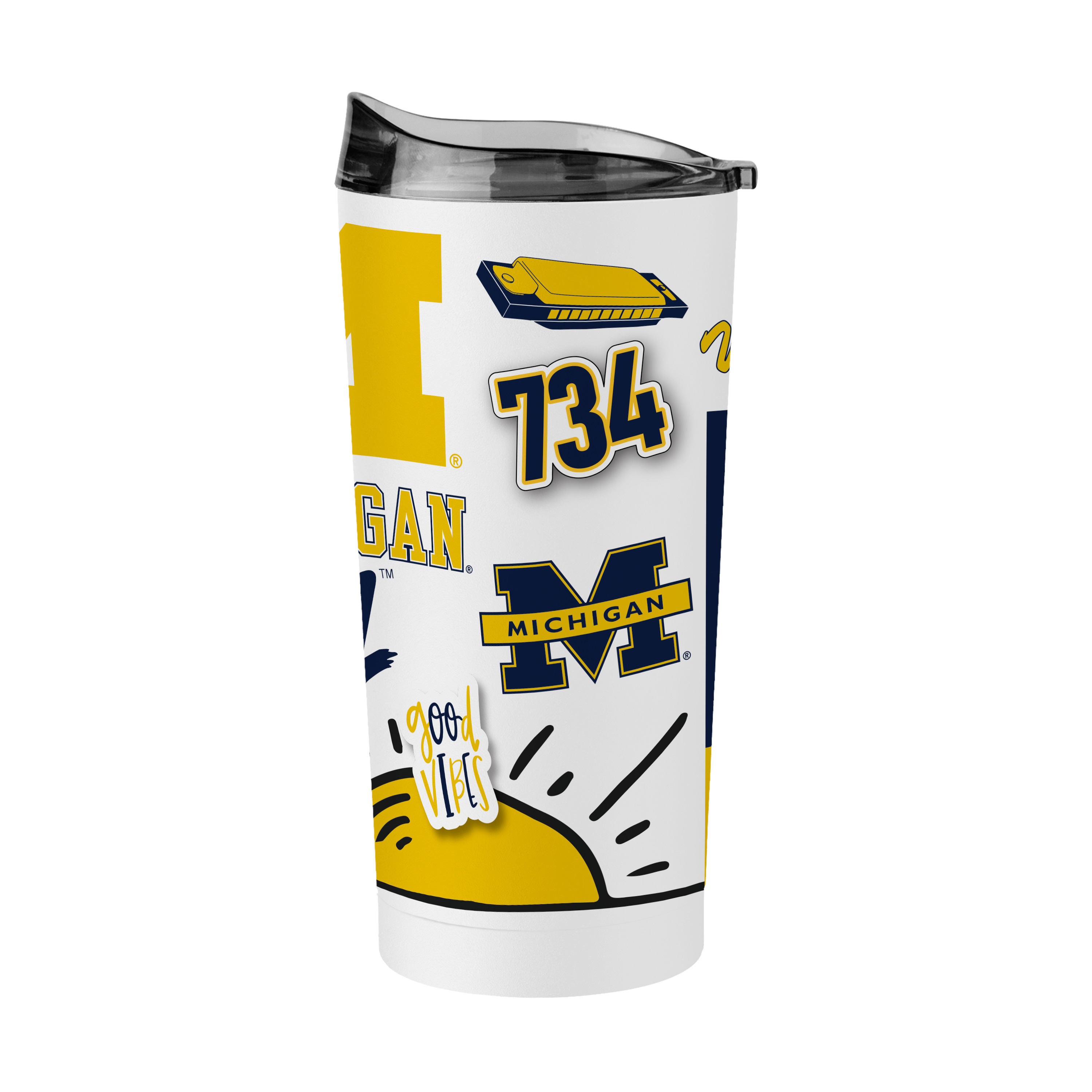 Michigan Wolverines 20oz Native Powder Coat Tumbler  