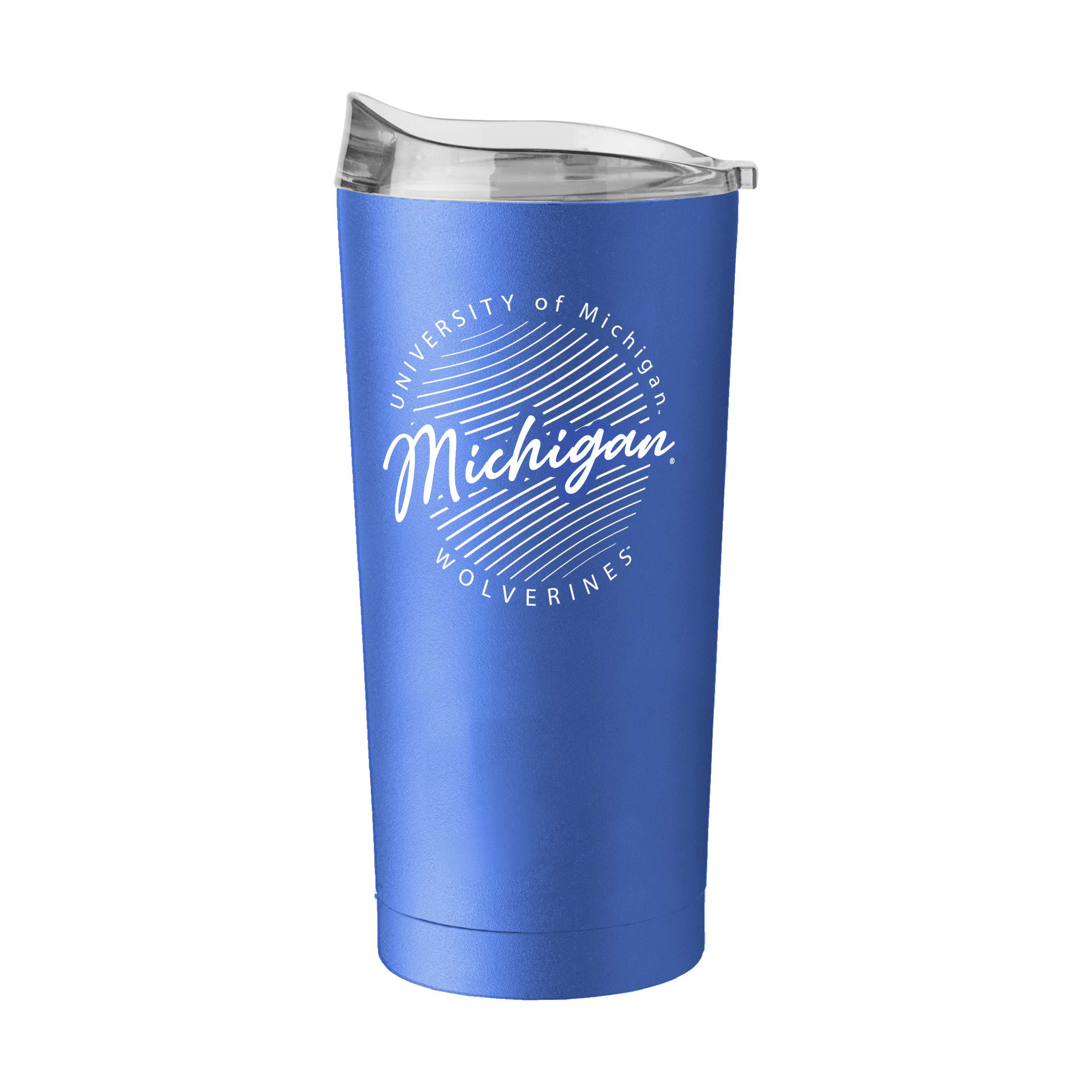 Michigan Wolverines 20oz Retro Script Arctic Powder Coat Tumbler  