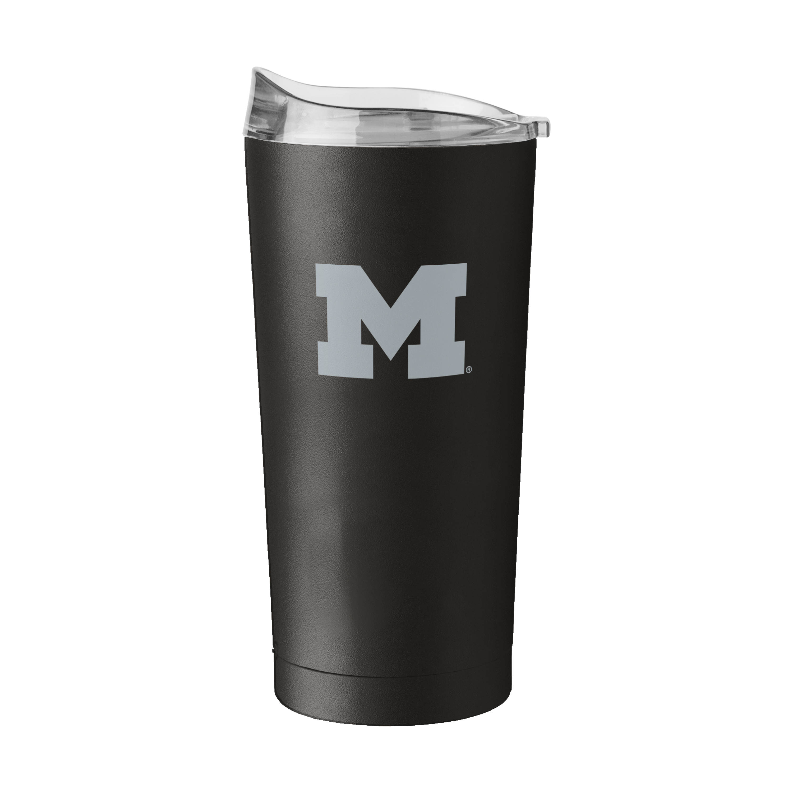 Michigan Wolverines 20oz Etch Black Powder Coat Tumbler  