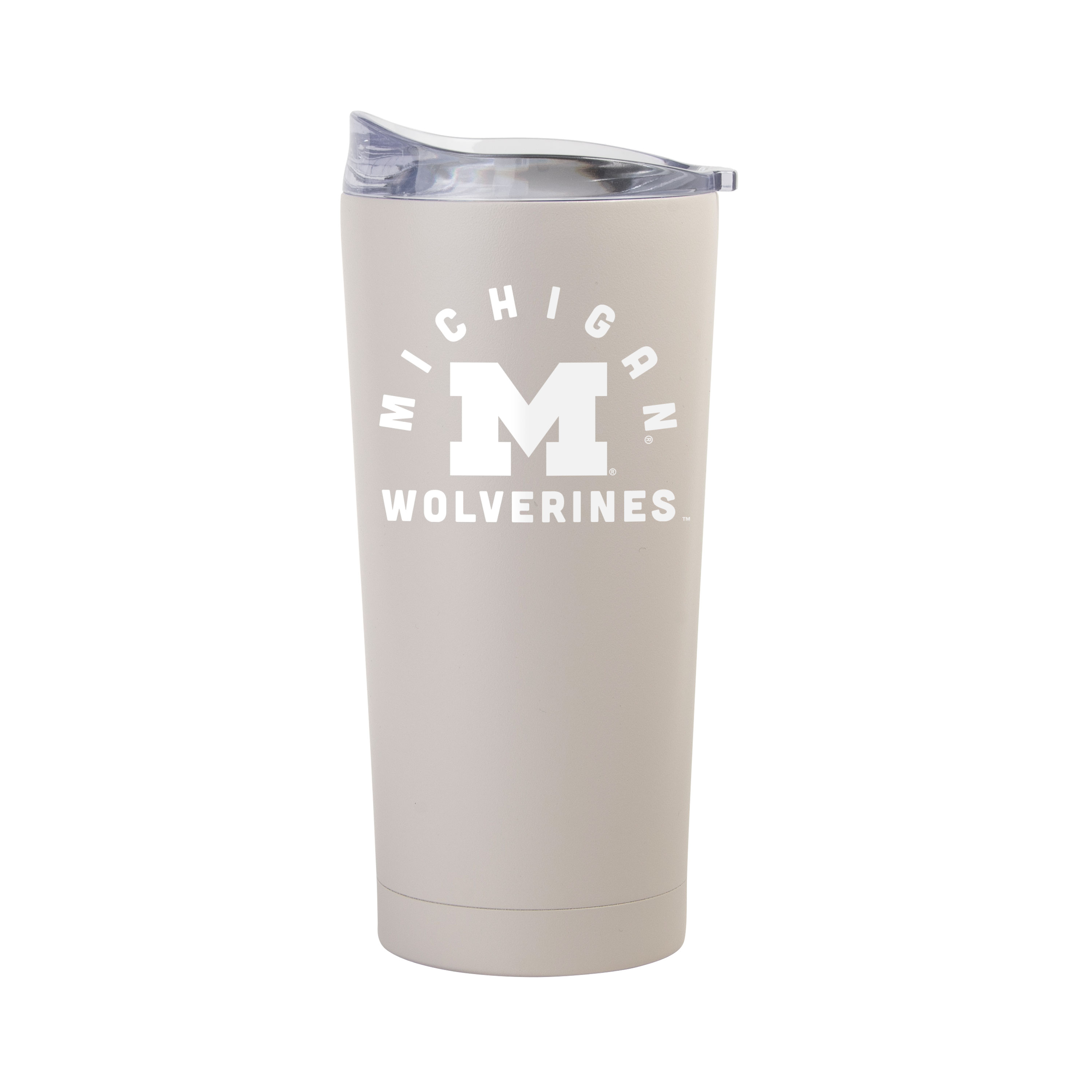 Michigan Wolverines 20oz Archway Sand Powder Coat Tumbler  