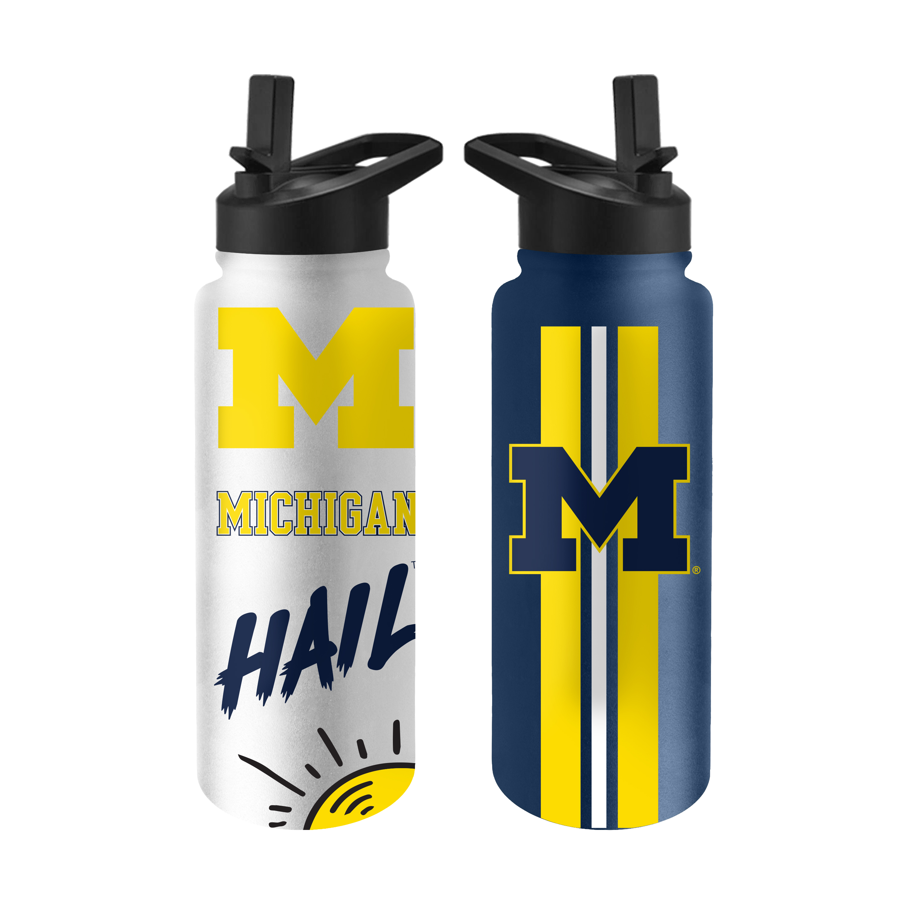 Michigan Wolverines Costco 34oz Quencher Bottle 2 Pack  