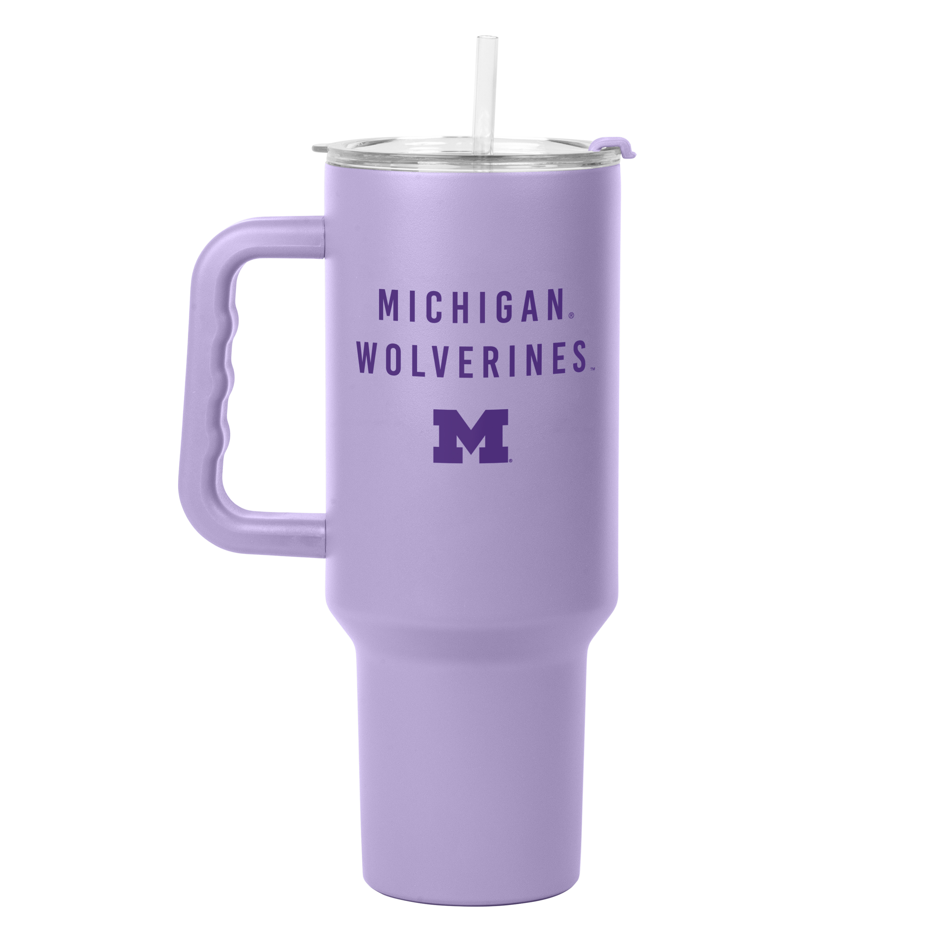 Michigan Wolverines 40oz Tonal Lavender Powder Coat Tumbler  