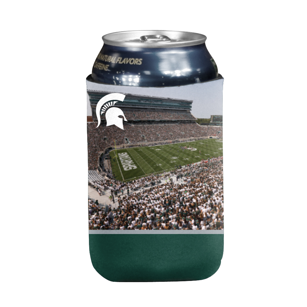 Michigan State Spartans Flat Stadium coozie  