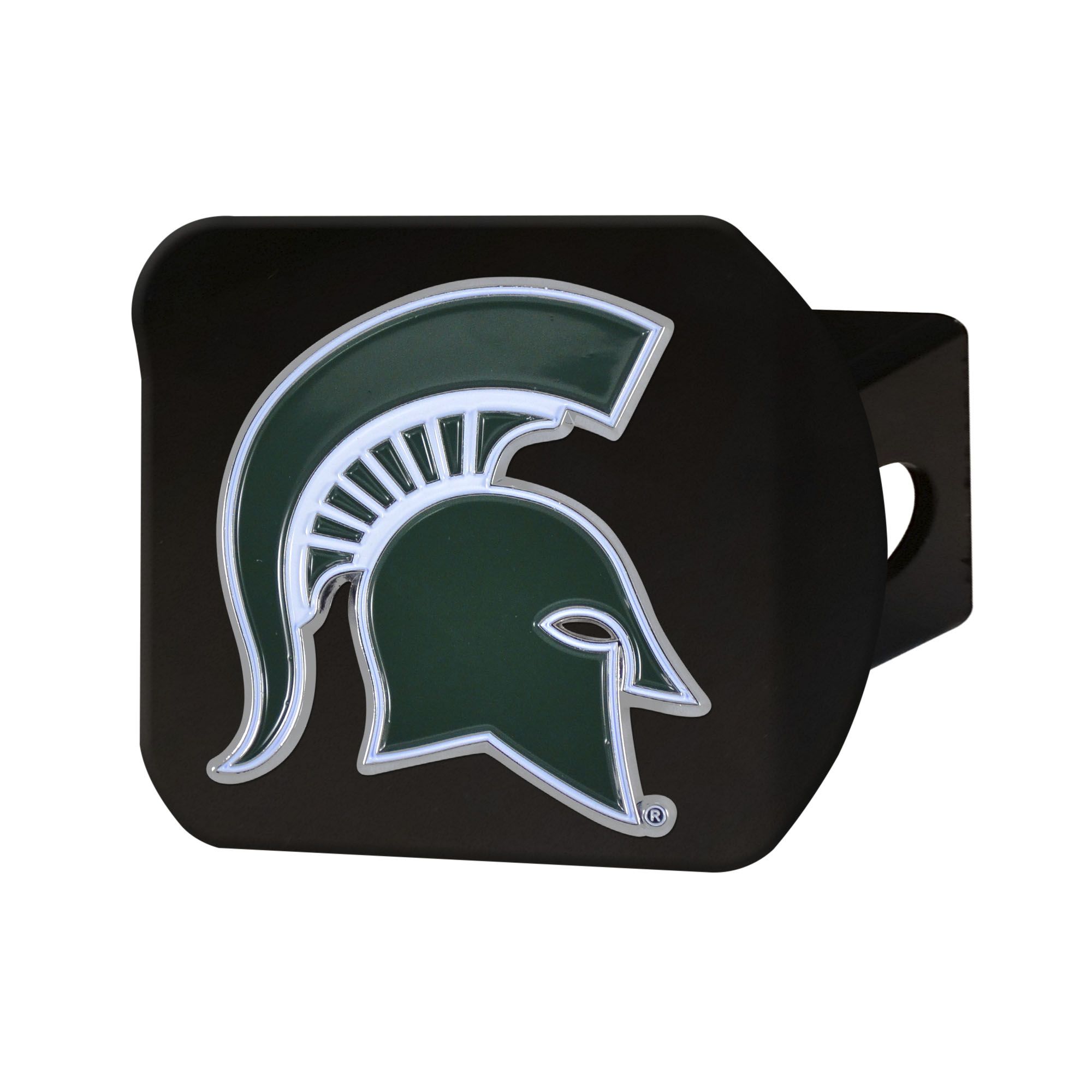 Michigan State Spartans Color on Black Hitch Cover  