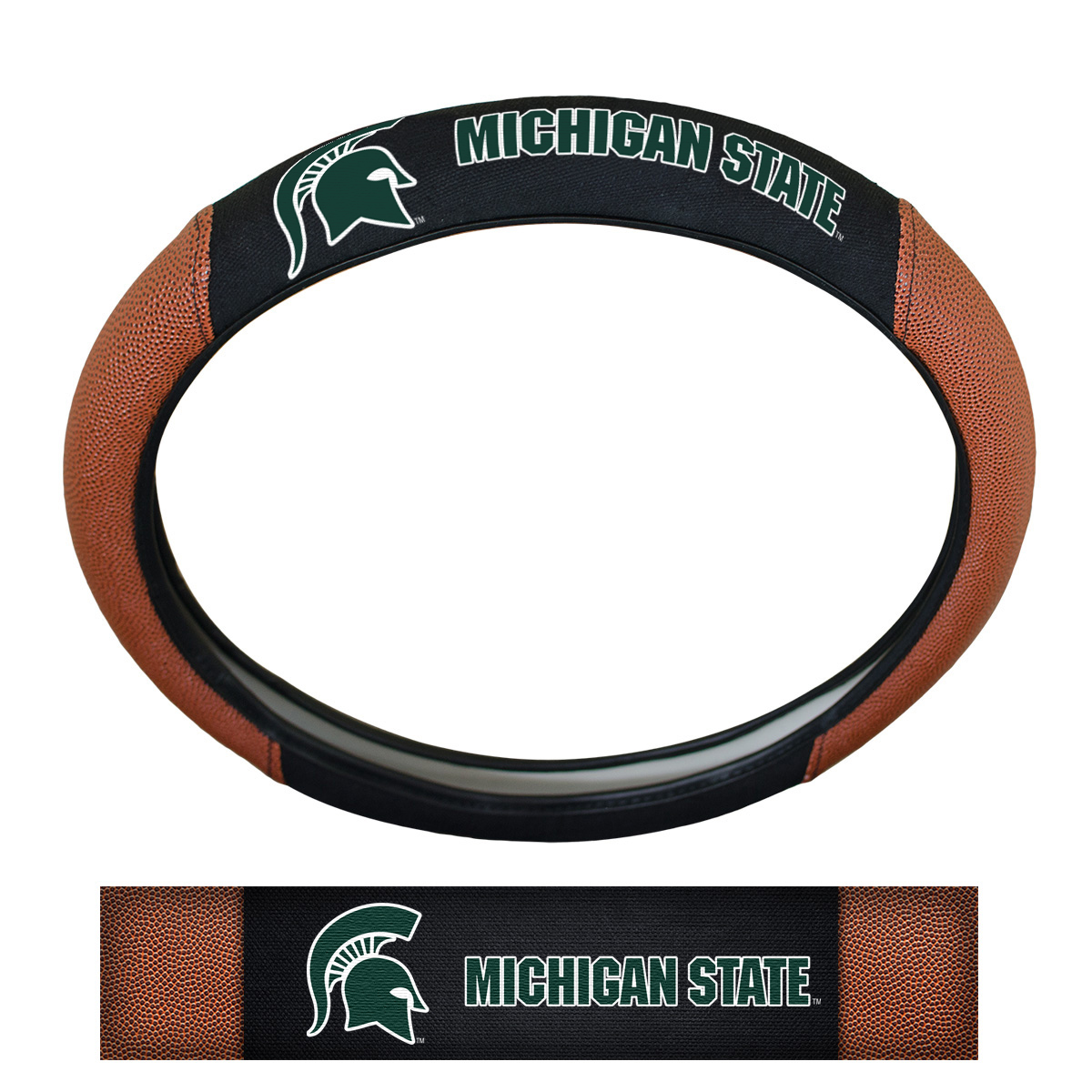 Michigan State Spartans Sports Grip Steering Wheel Cover