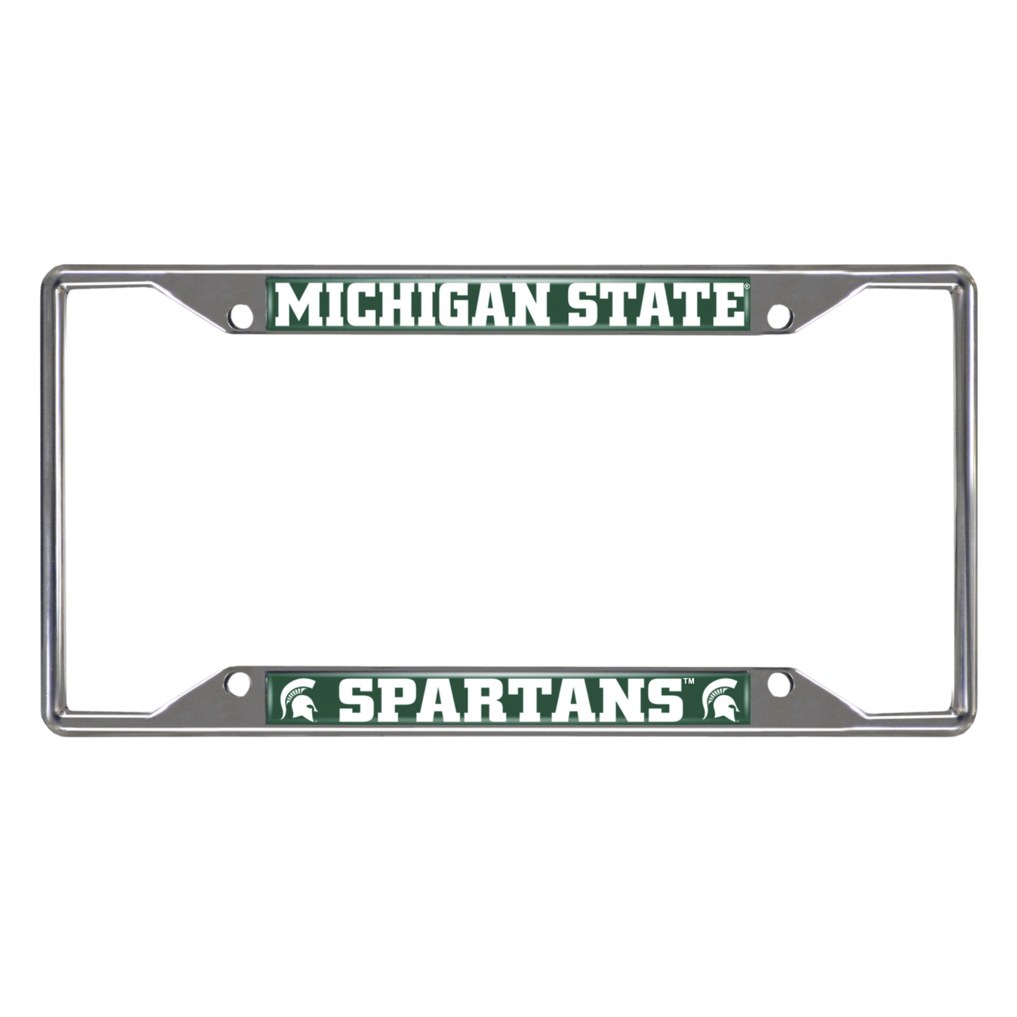 Michigan State Spartans Chrome License Plate Frame  