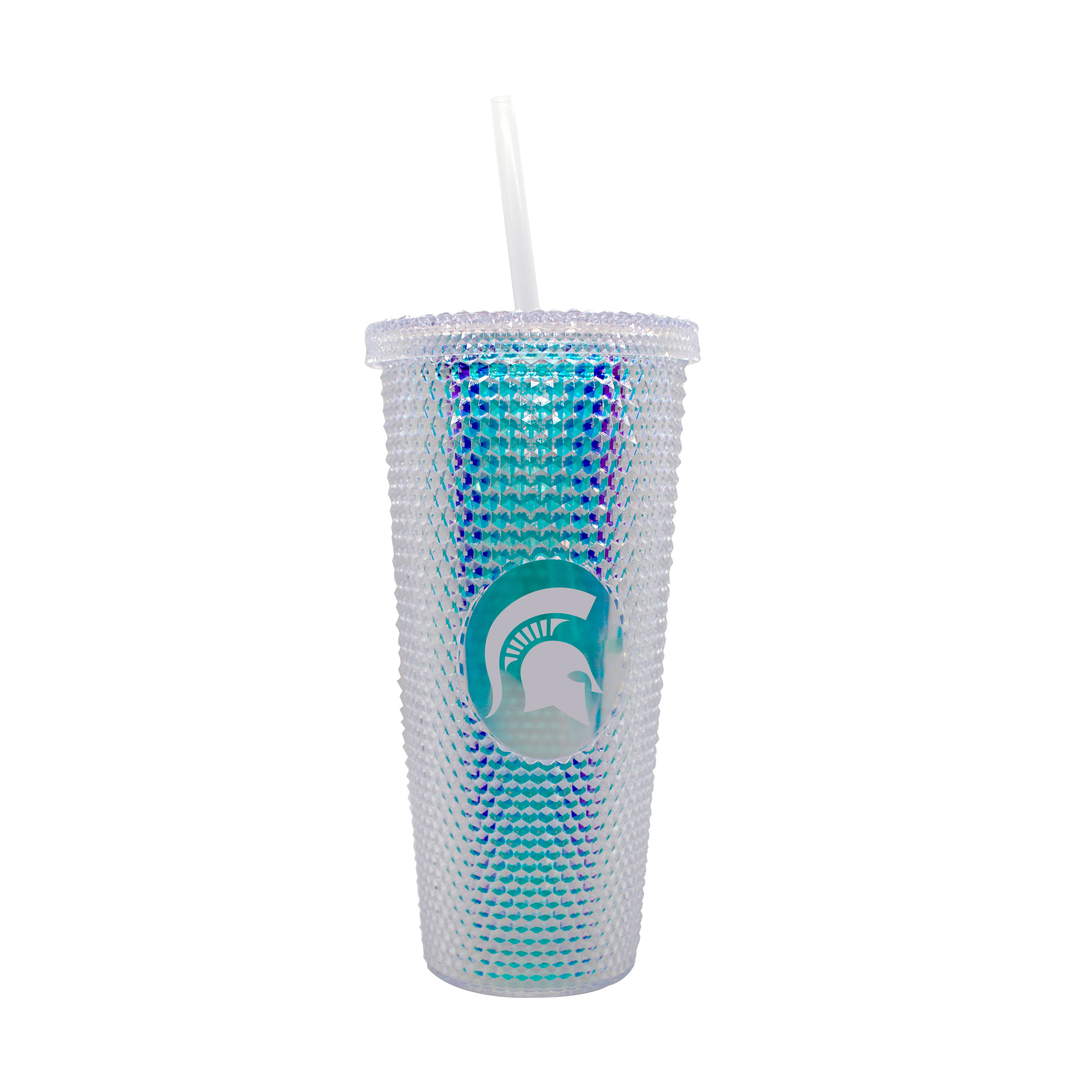 Michigan State Spartans 24oz Iridescent Studded Tumbler  