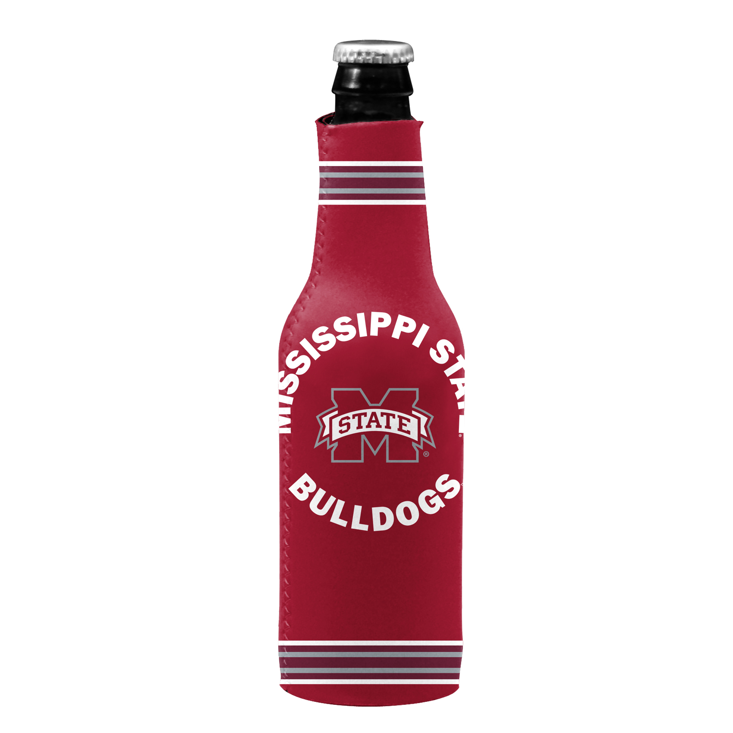 MIssissippi State Bulldogs Crest Logo Insulated Bottle Sleeve  