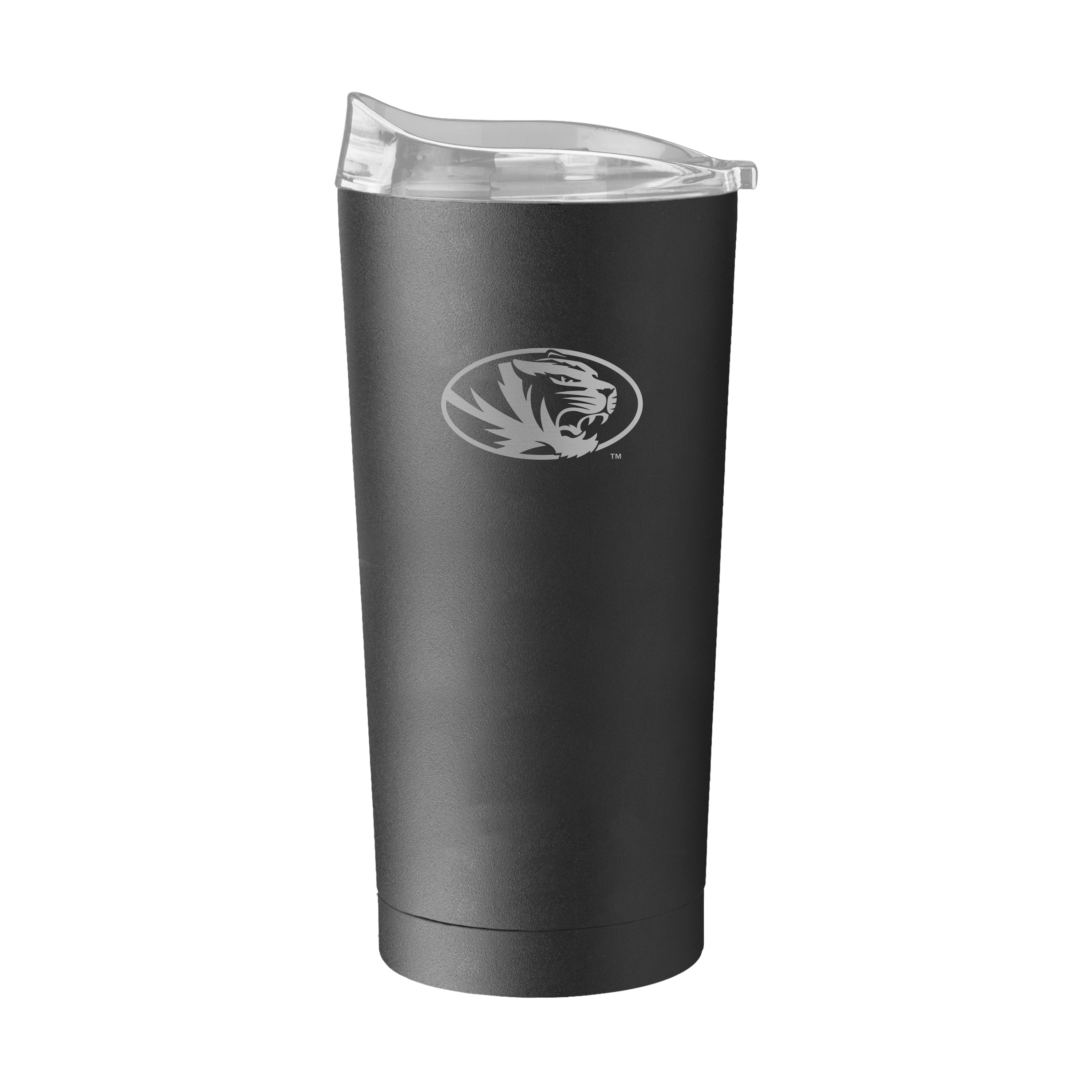 Missouri Tigers 20oz Etch Black Powder Coat Tumbler  