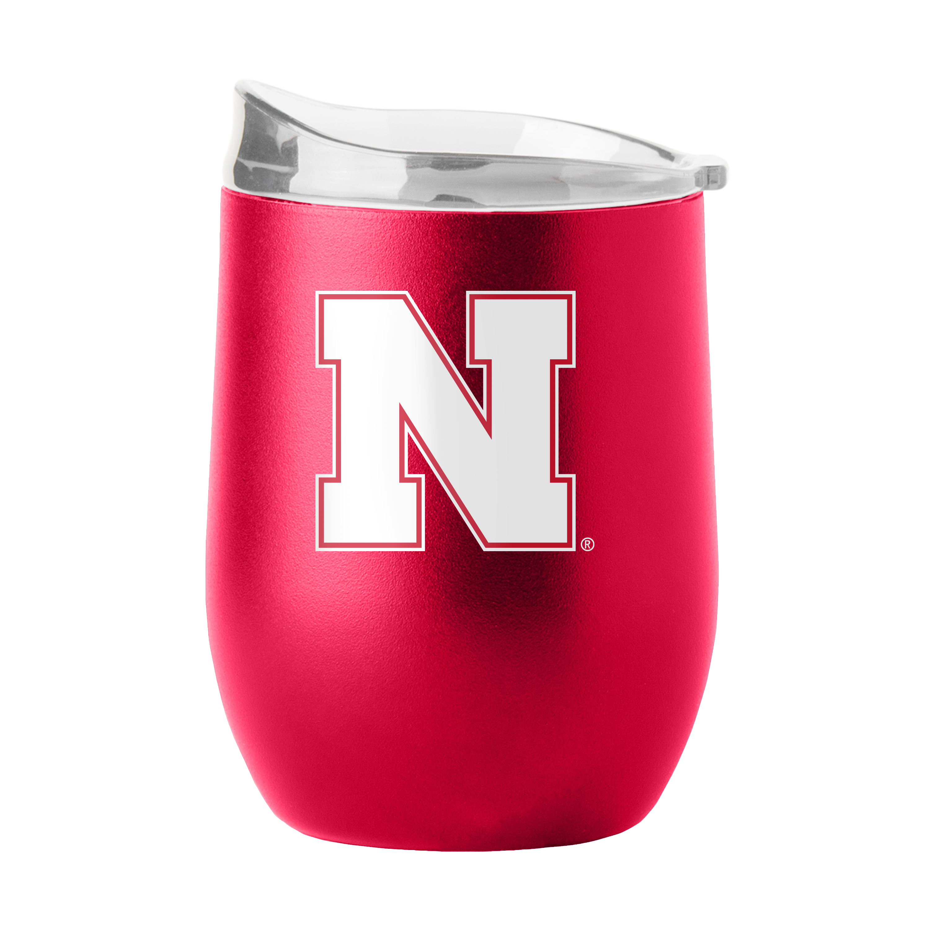 Nebraska Corn Huskers 16oz Flipside Powder Coat Curved Beverage  