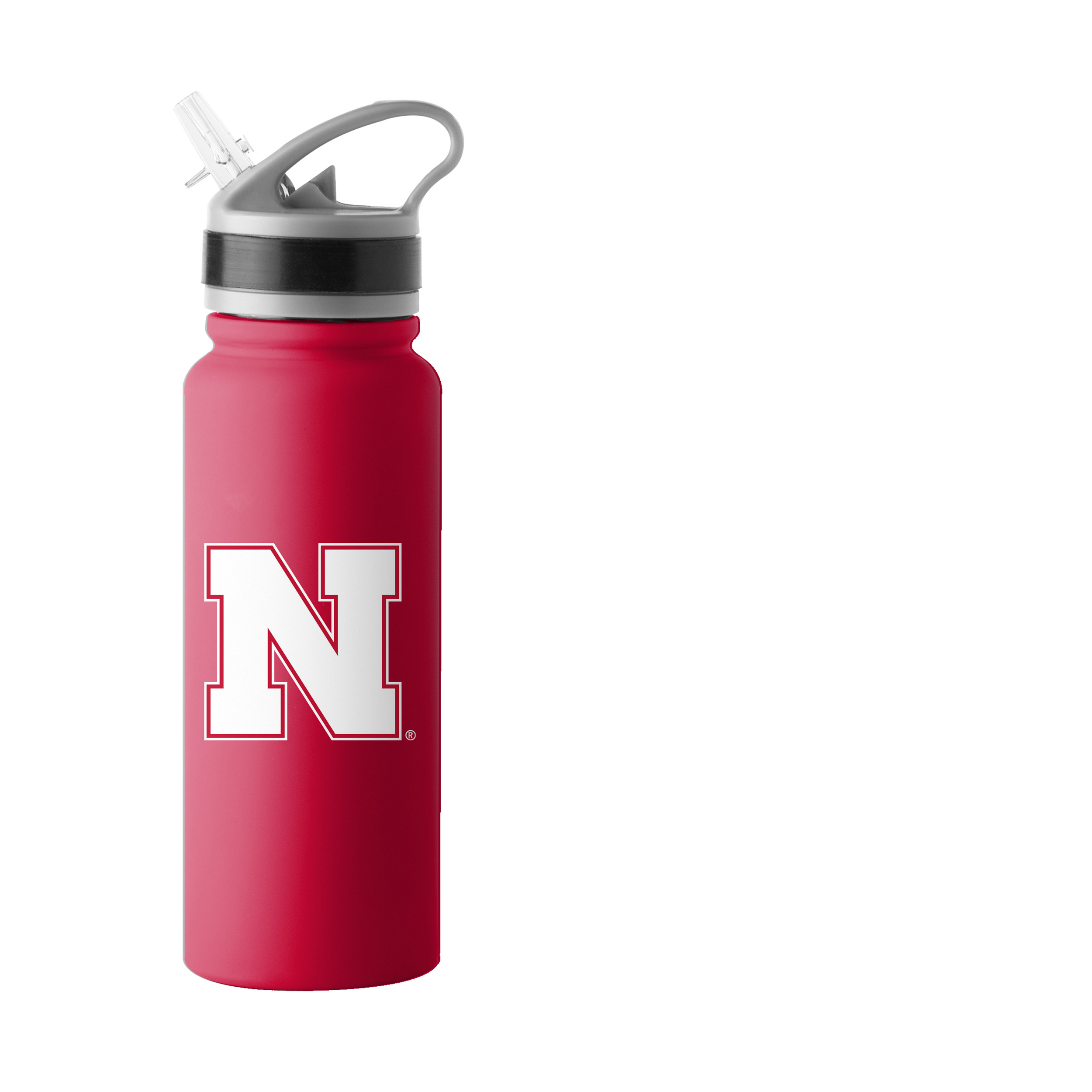 Nebraska Corn Huskers 25oz Logo Flip Top Bottle  