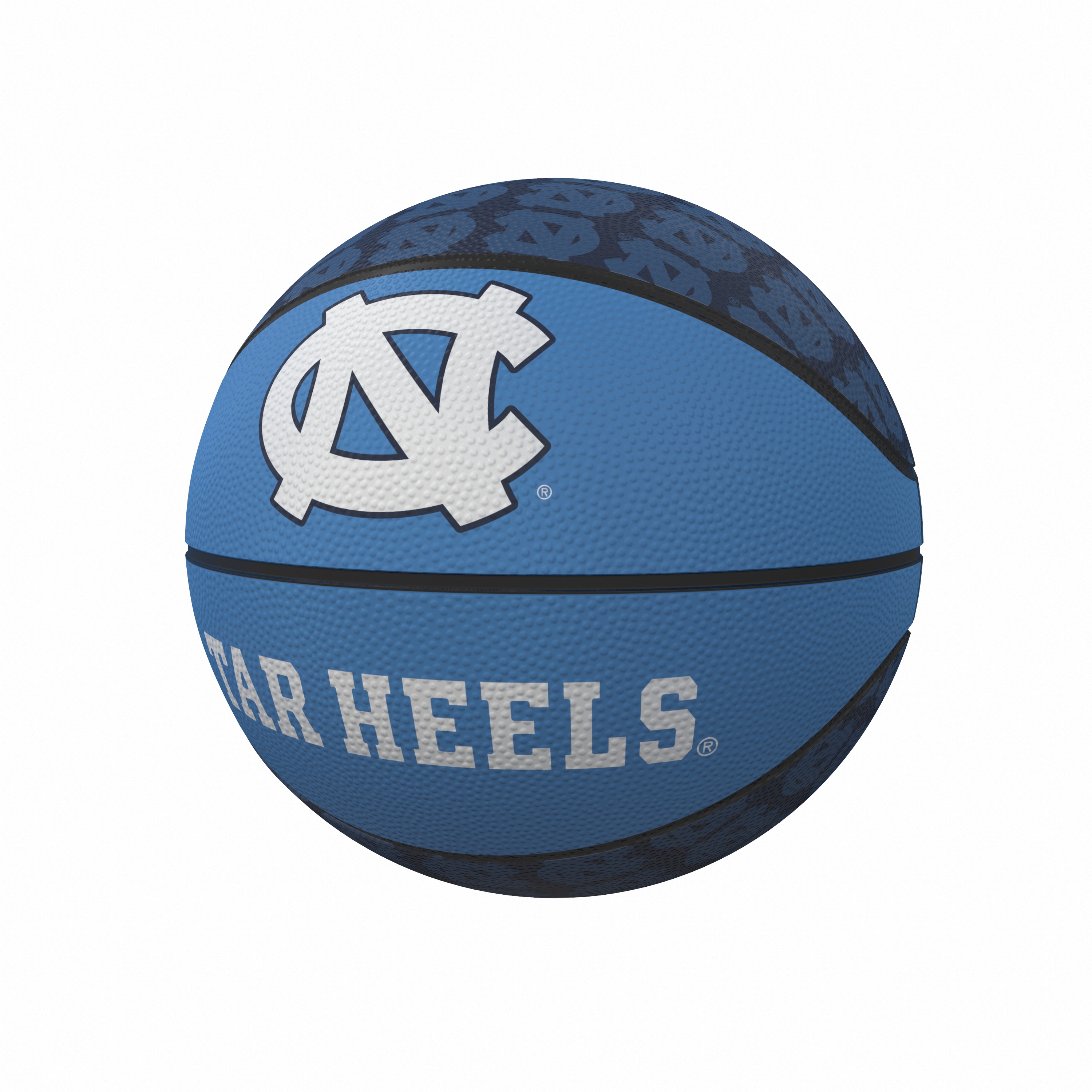 North Carolina Tar Heels Repeating Logo Mini-Size Rubber Basketball  