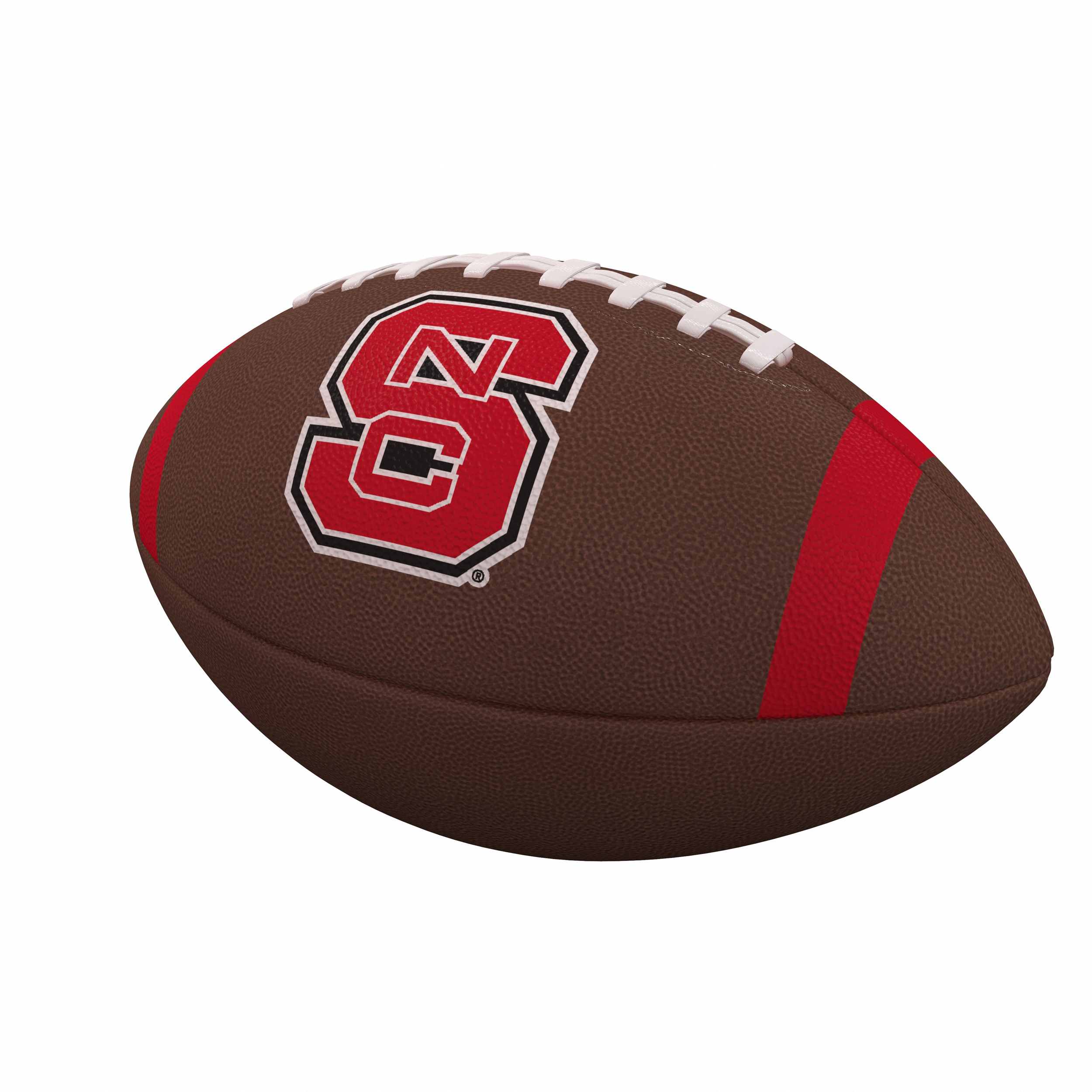 North Carolina State Wolfpack Team Stripe Official-Size Composite Football  