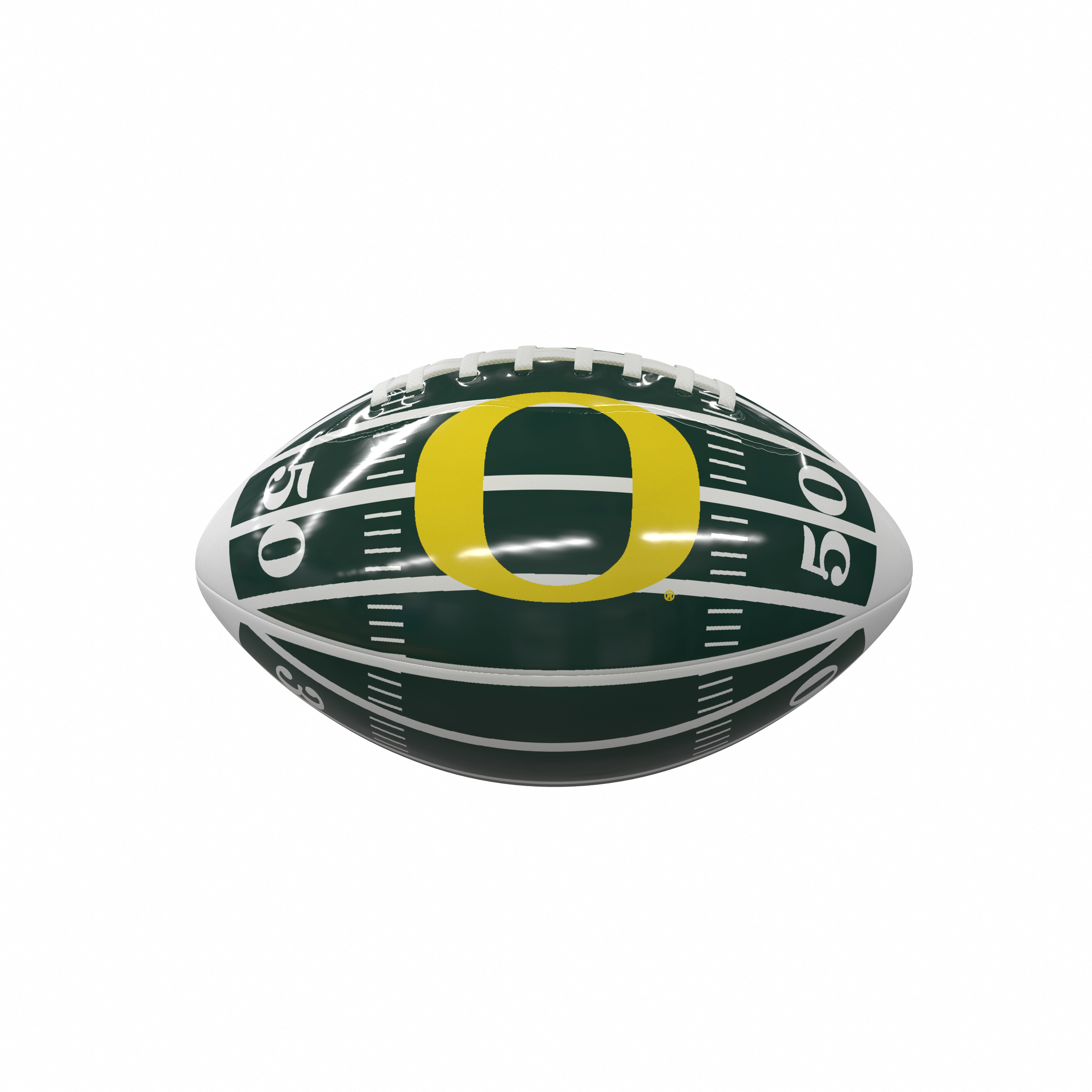 Oregon Ducks Field Mini-Size Glossy Football  