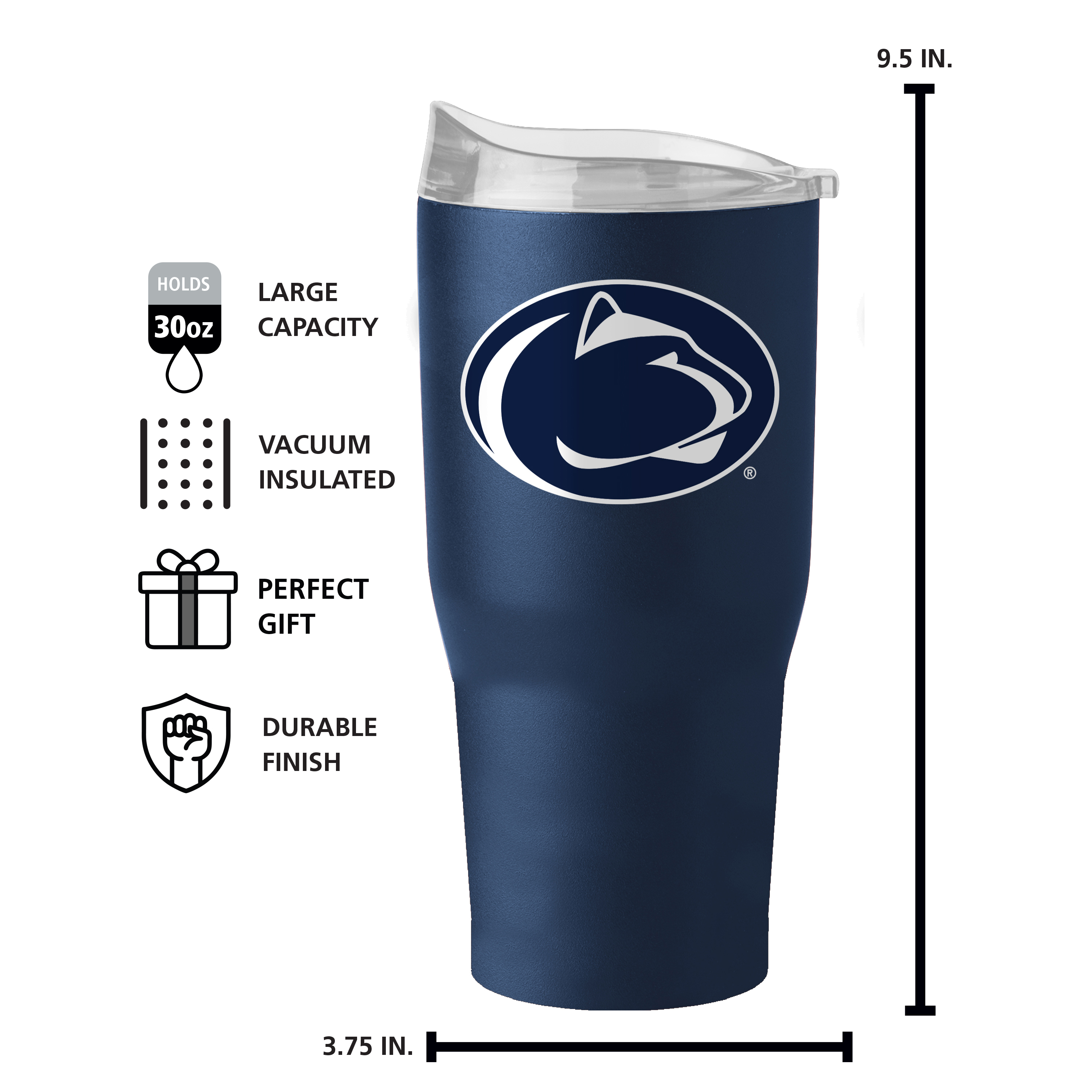 Penn State Nittany Lions 30oz Flipside Powder Coat Tumbler  
