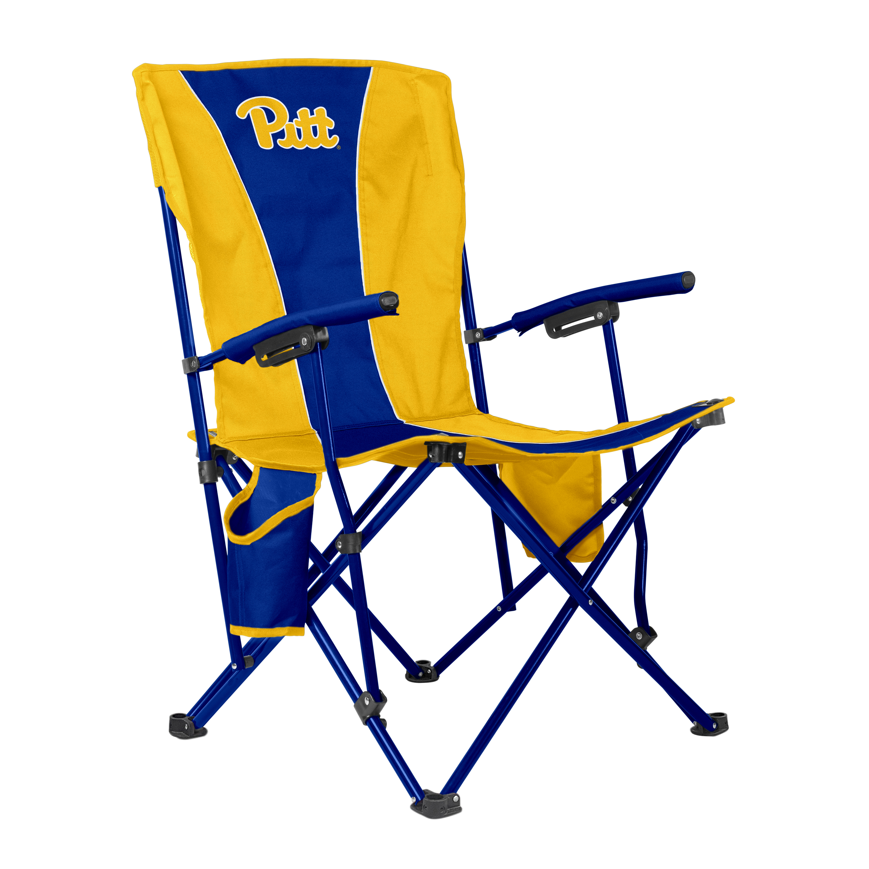 Pittsburgh Panthers Big Boy  Hard Arm Folding Chair - Tailgate - Camping 