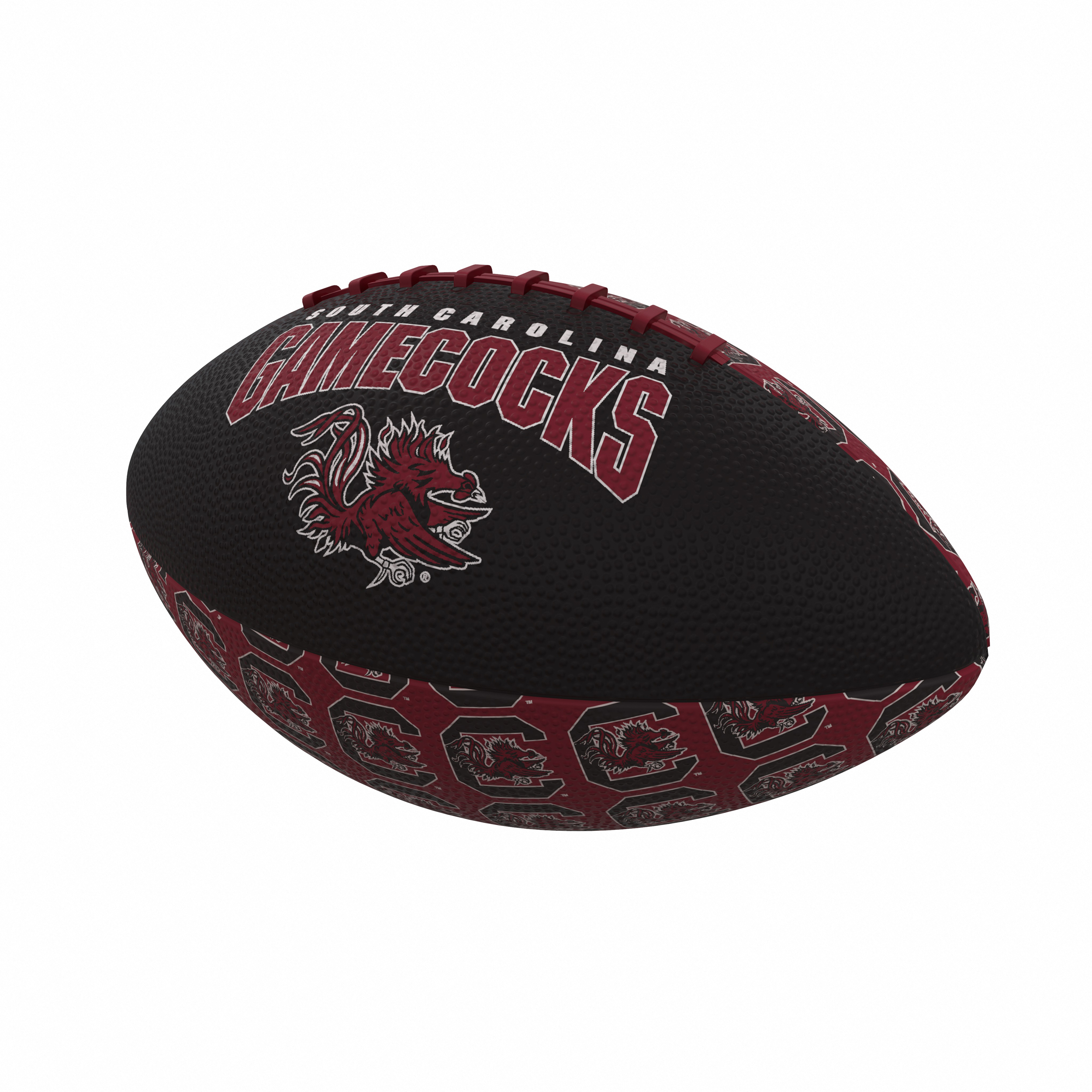 South Carolina Gamecocks Repeating Mini-Size Rubber Football  