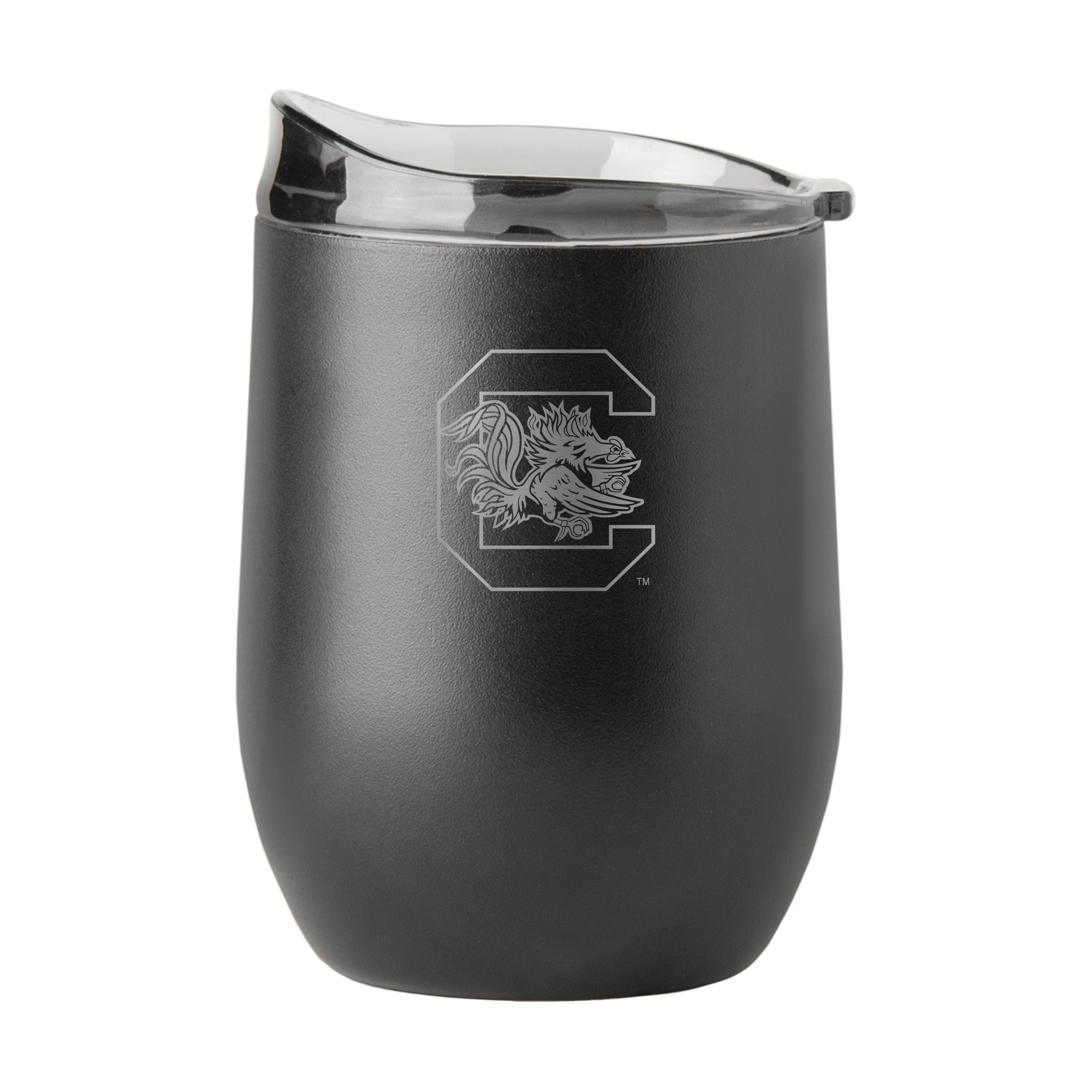 South Carolina Gamecocks GunMetal 16oz Black Powder Curved Beverage  