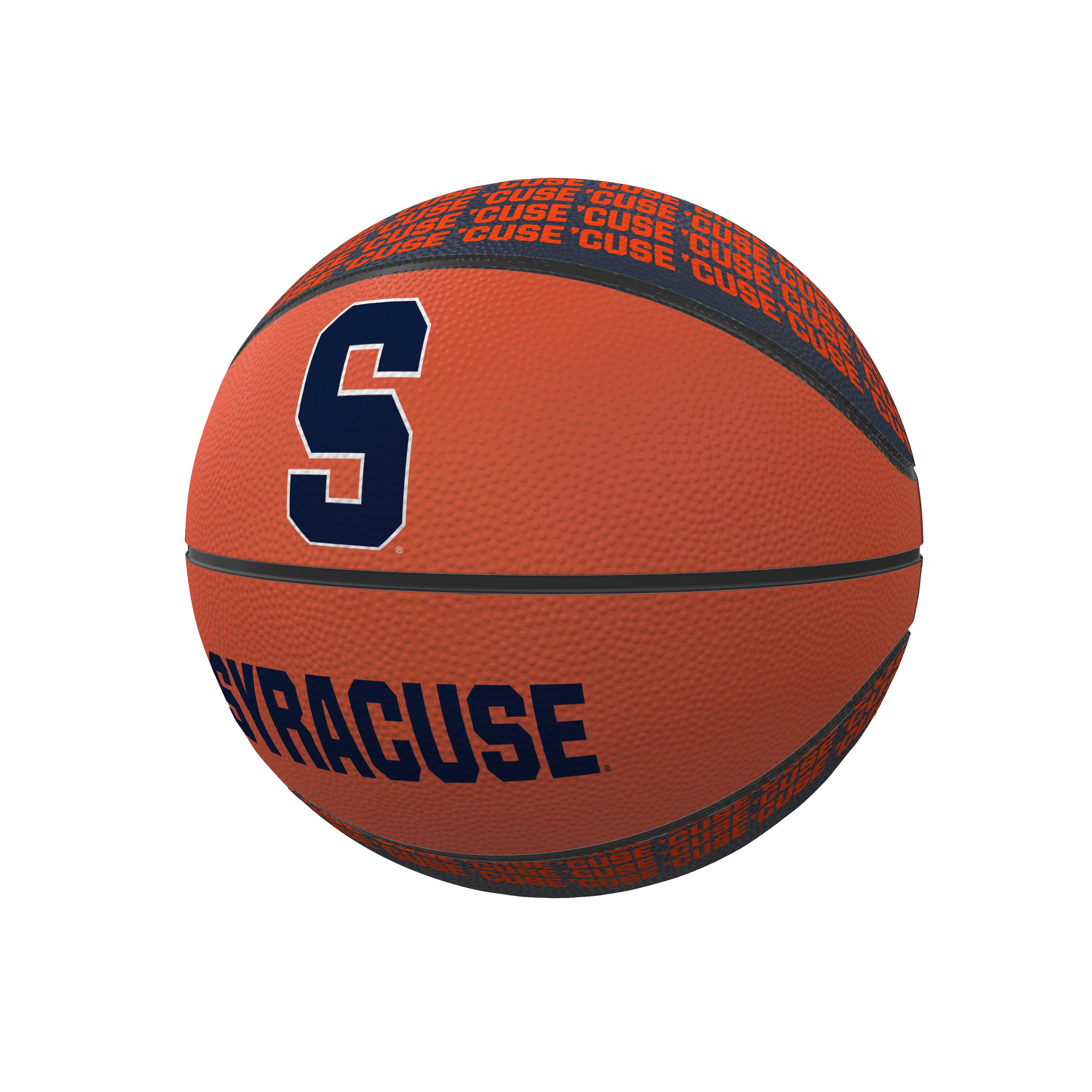 Syracuse Orange Repeating Logo Mini-Size Rubber Basketball  