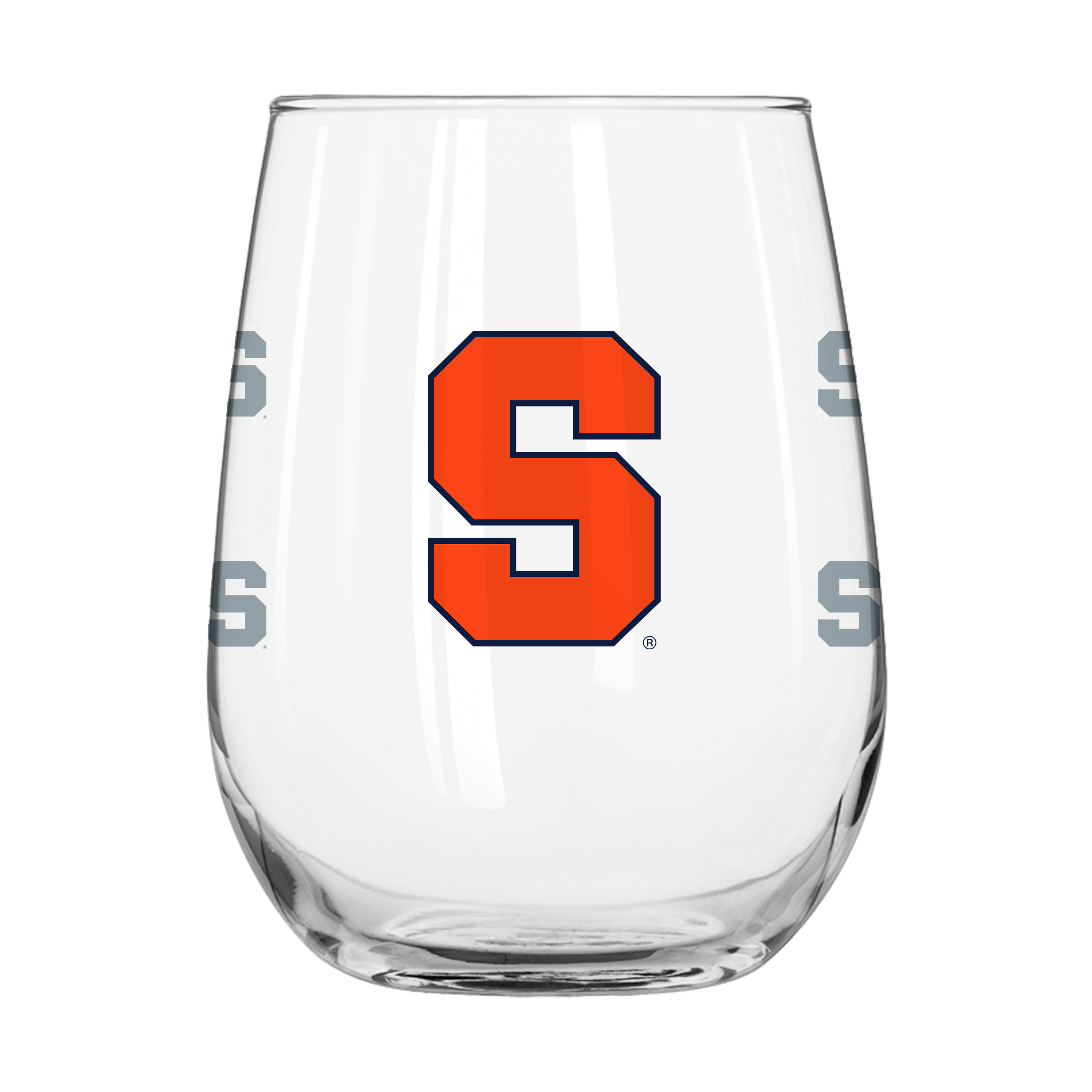 Syracuse 16oz Satin Etch Glass Curved Beverage  
