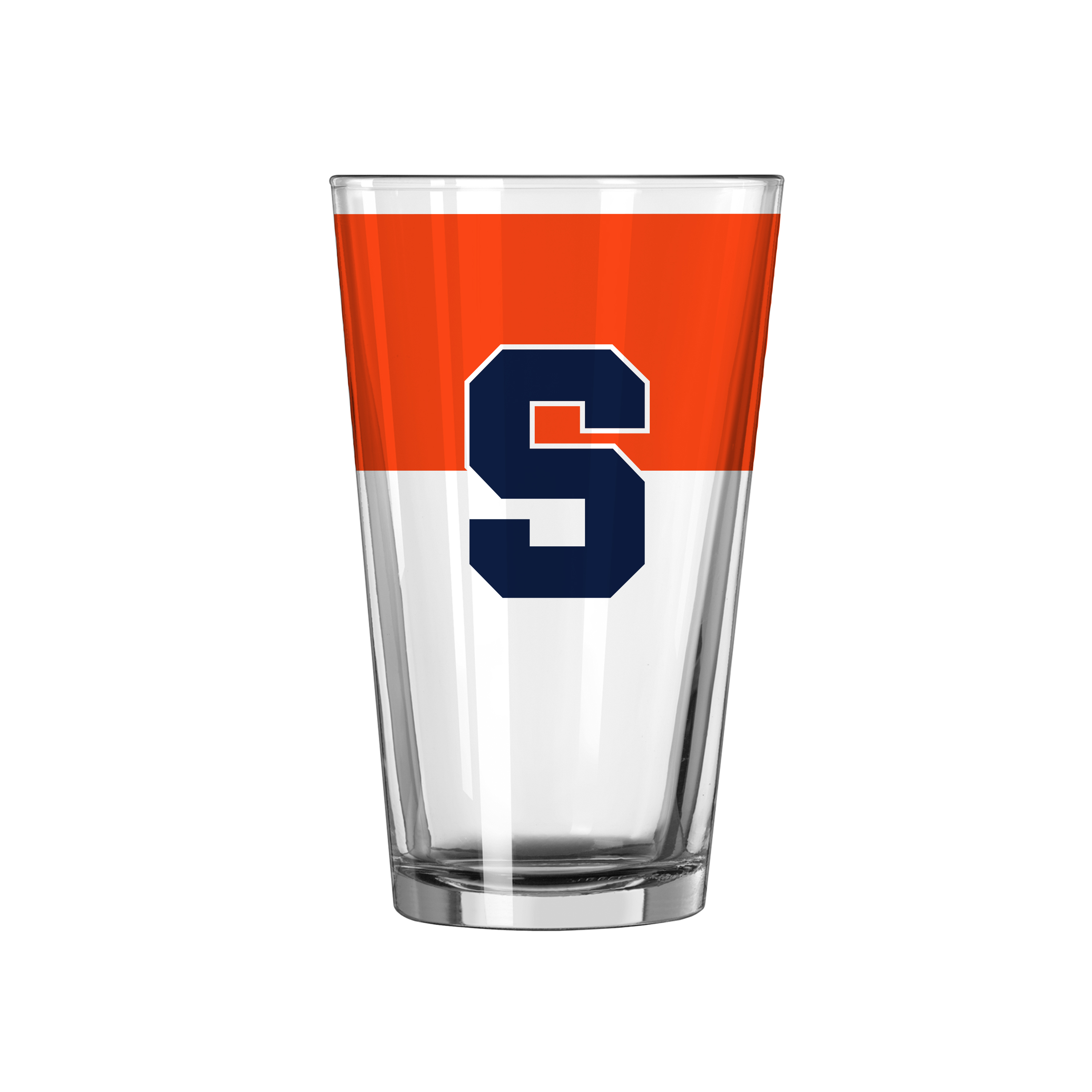 Syracuse Orange 16oz Colorblock Pint Glass  