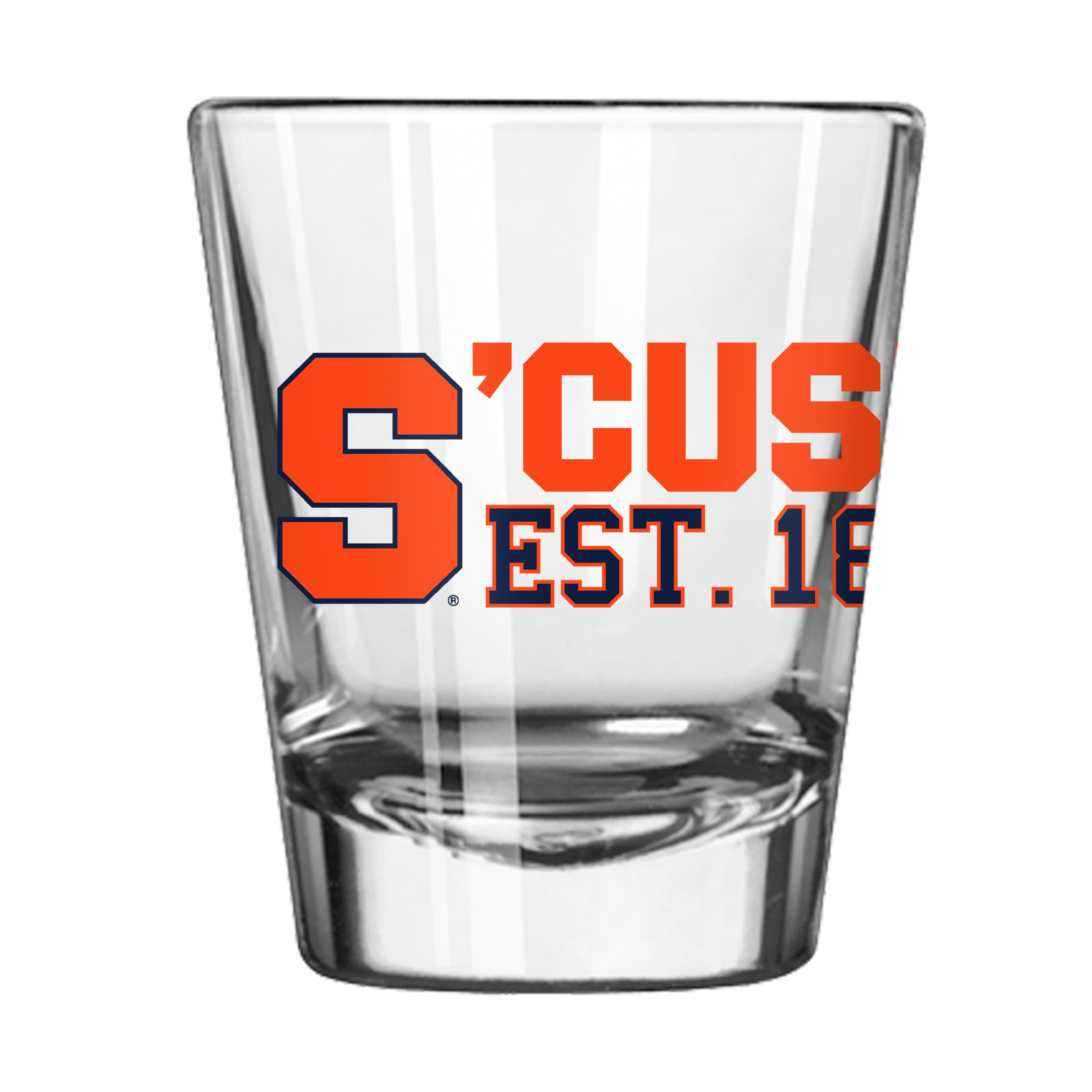 Syracuse Orange 2oz Spirit Shot Glass  