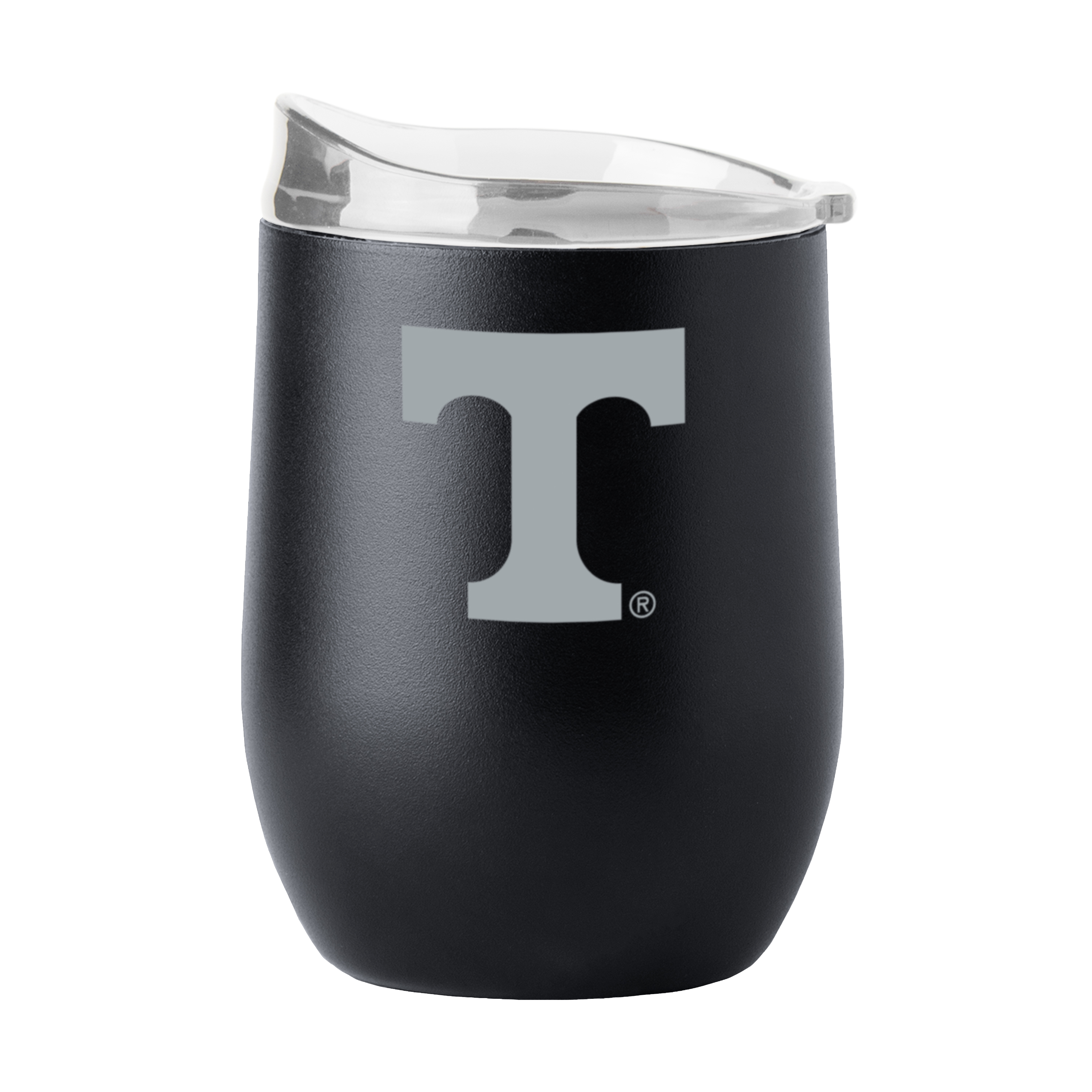 Tennessee Volunteers 16oz Black Etch Powder Coat Curved Bev  