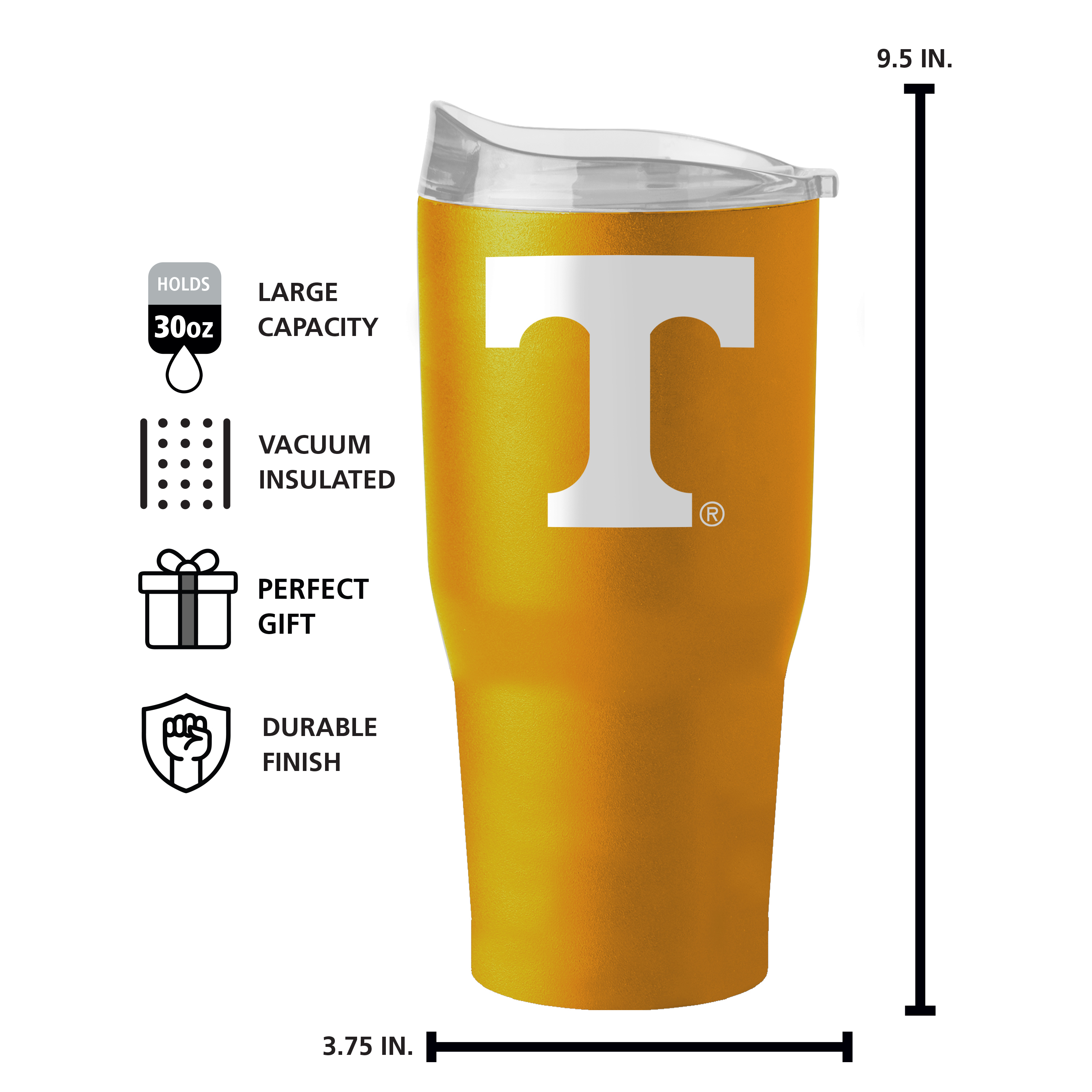 Tennessee Volunteers 30oz Flipside Powder Coat Tumbler  
