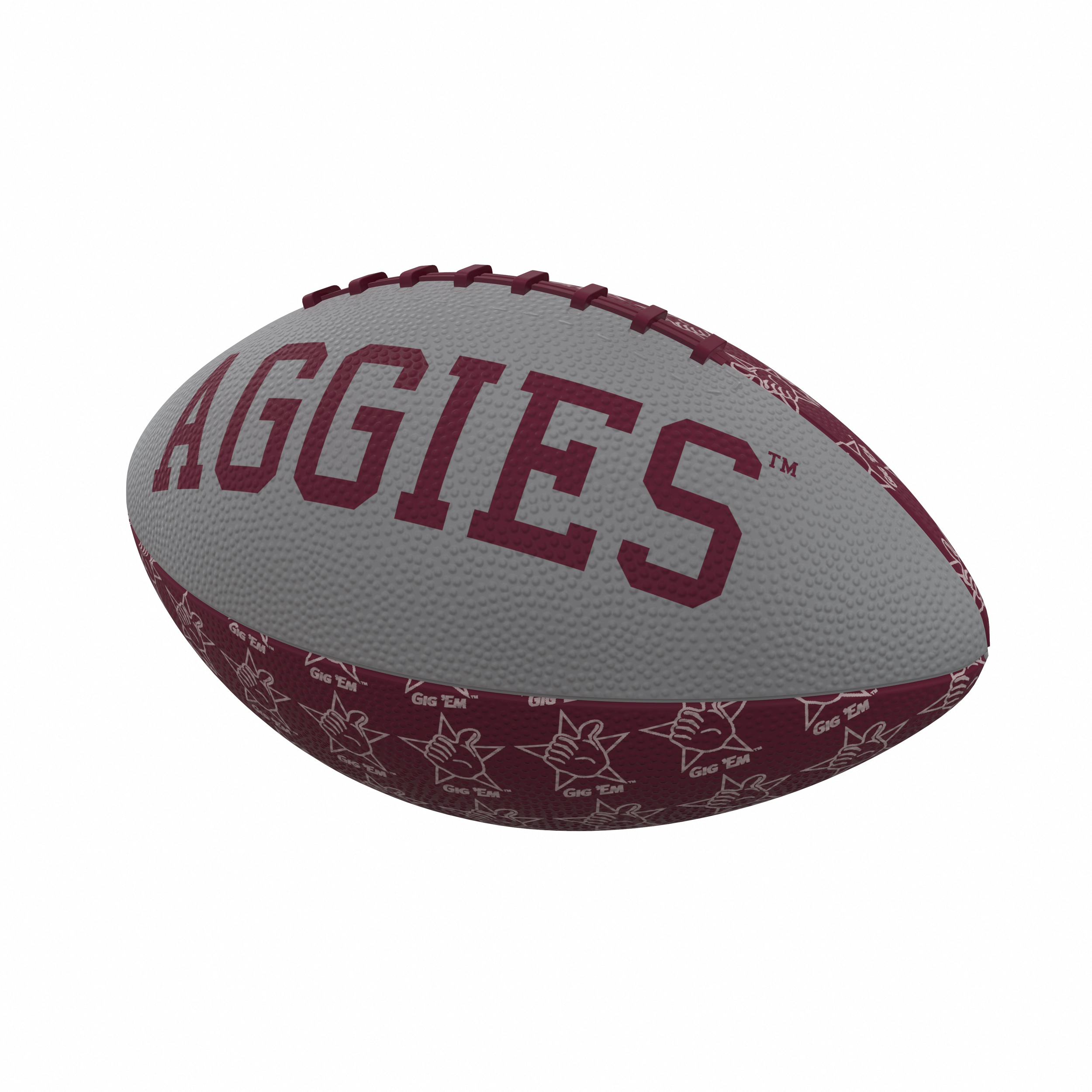 Texas A&M Aggies Repeating Mini-Size Rubber Football  
