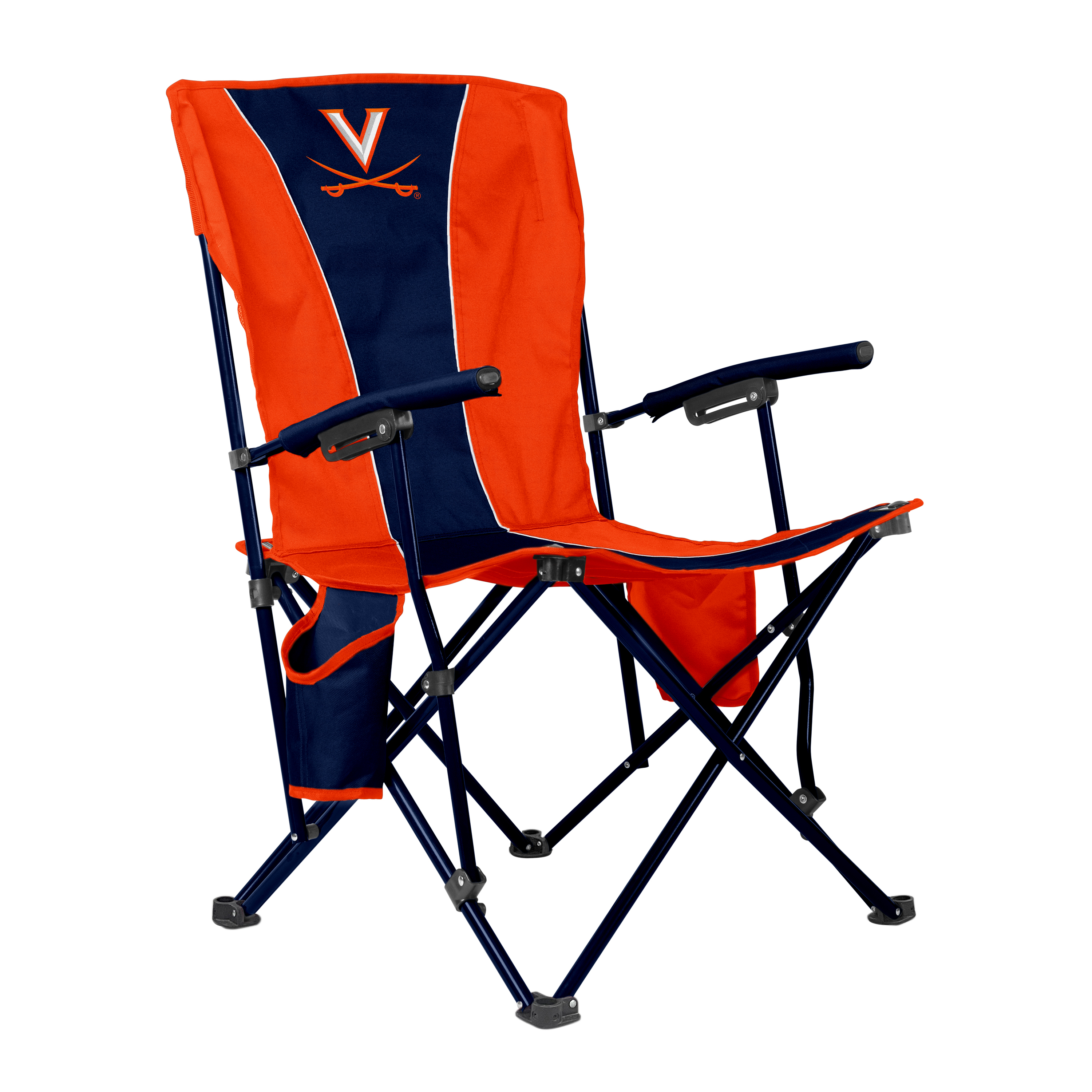 Virginia Cavaliers Big Boy  Hard Arm Folding Chair - Tailgate - Camping 