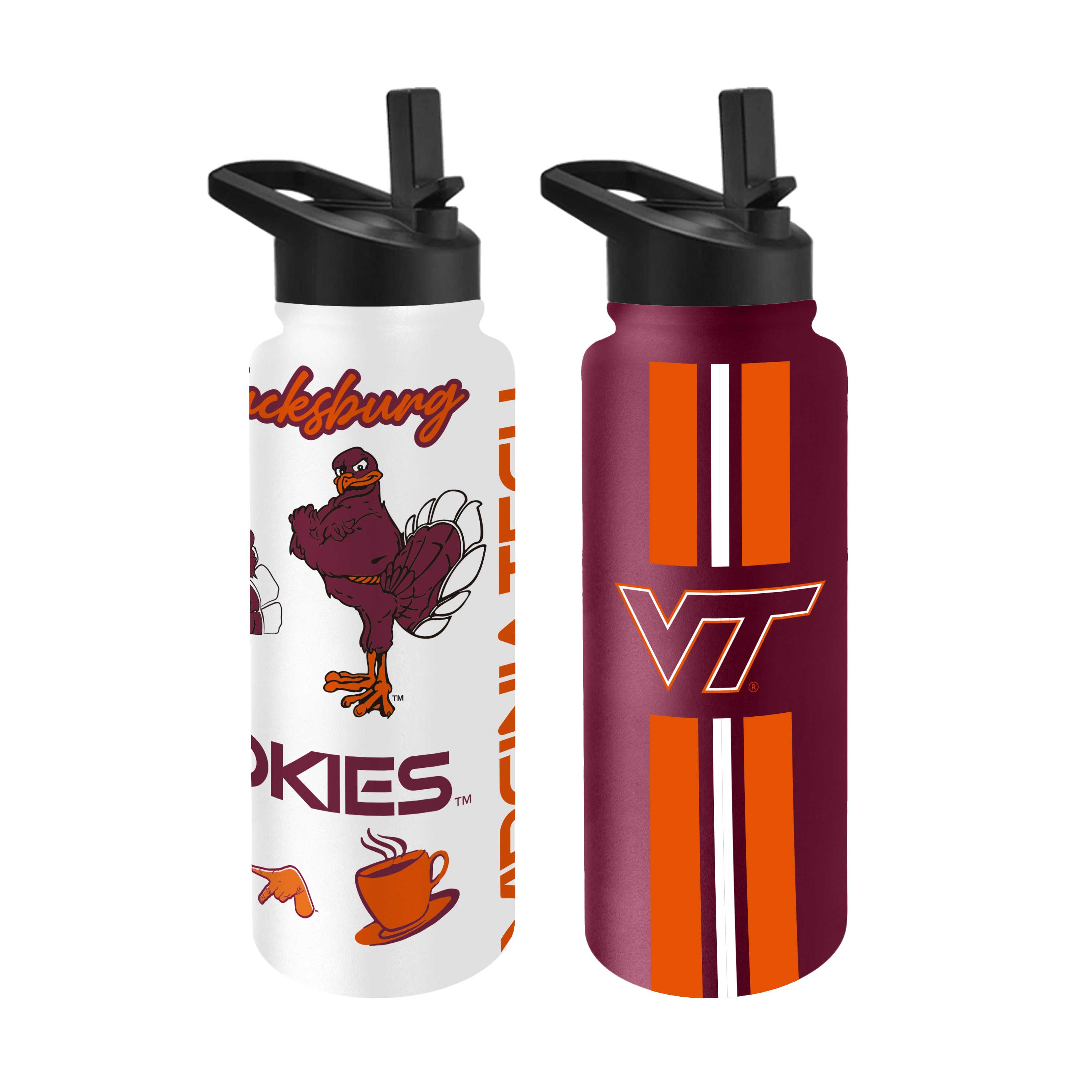 Virginia Tech Hokies Costco 34oz Quencher Bottle 2 Pack  