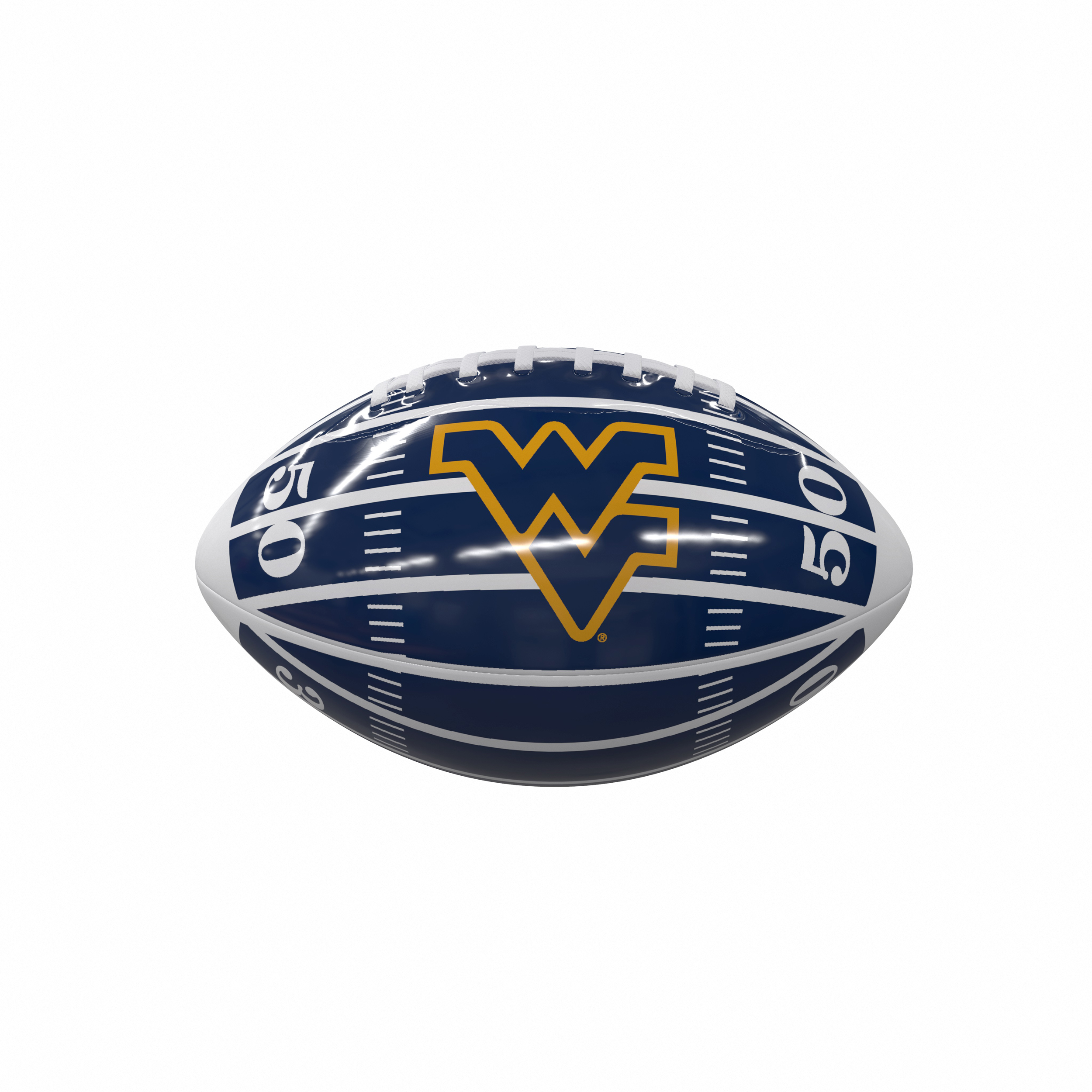 West Virginia Mountaineers Field Mini-Size Glossy Football  