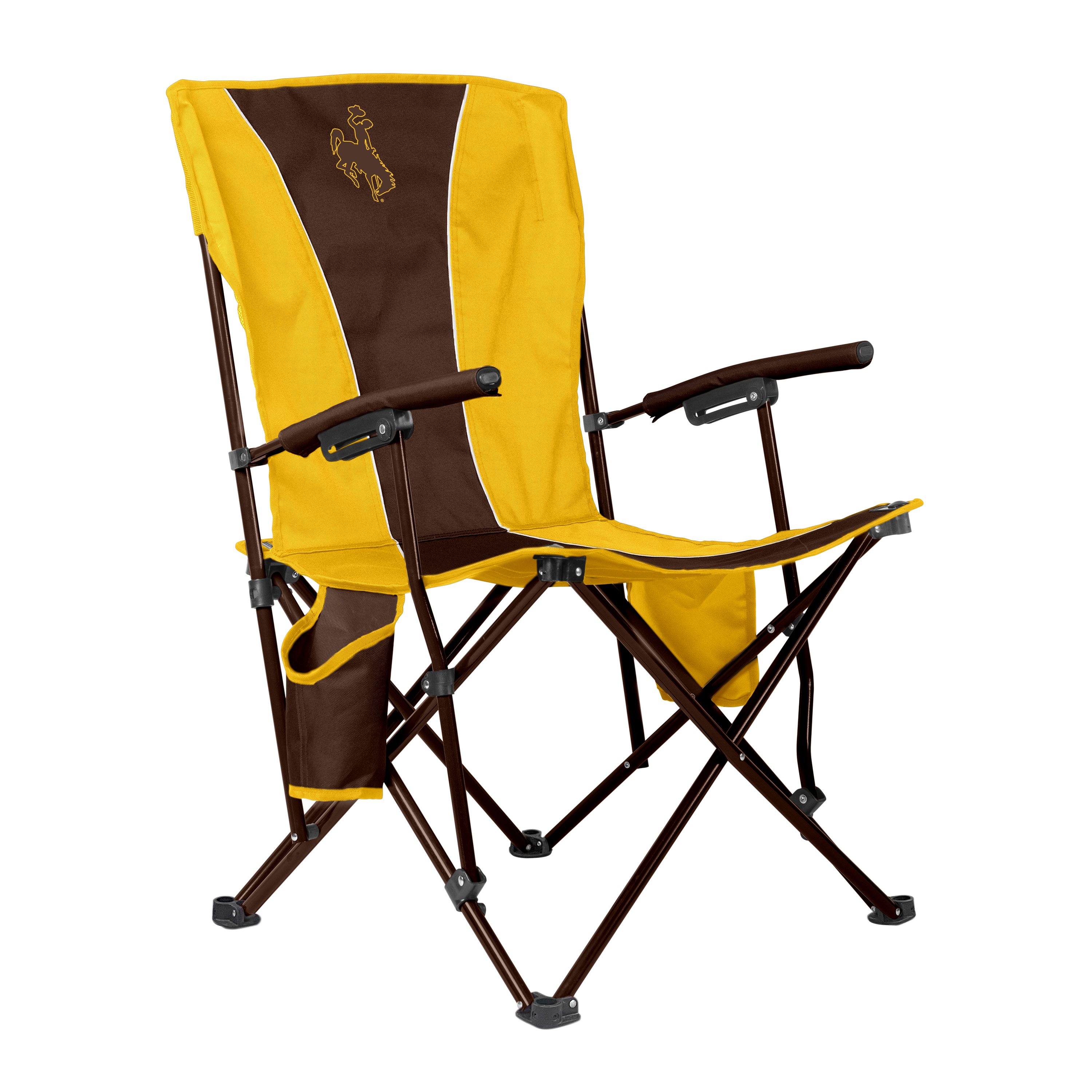Wyoming Cowboys Big Boy  Hard Arm Folding Chair - Tailgate - Camping 