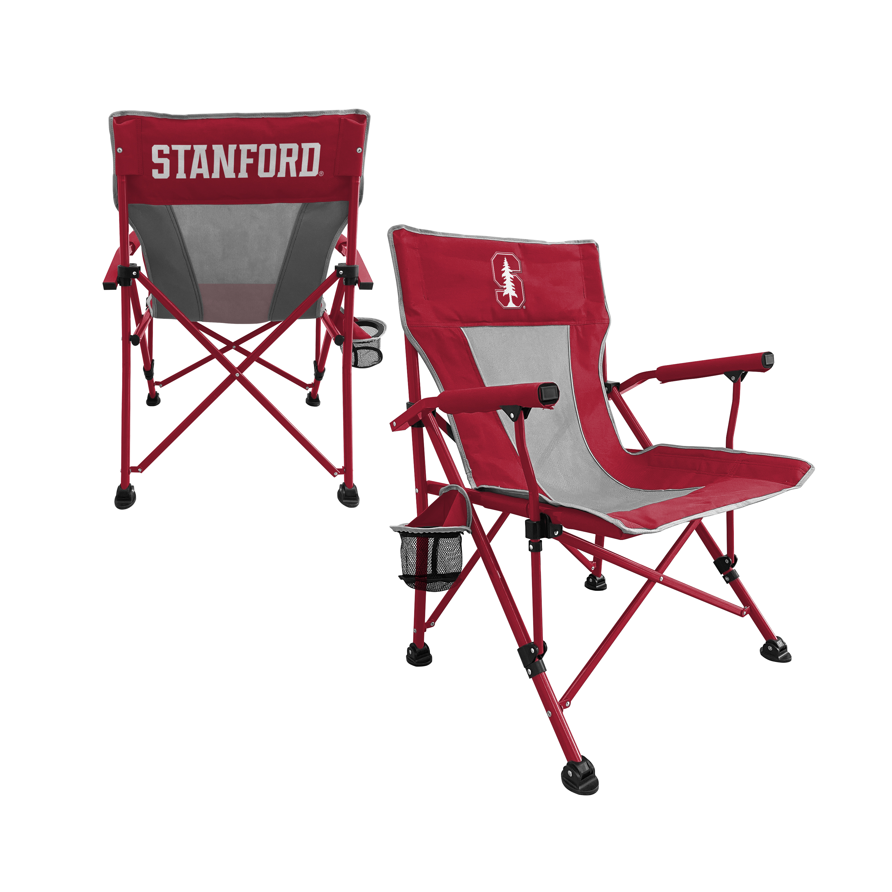 Stanford Cardinal Hard Arm Folding Chair - Tailgate - Camping 
