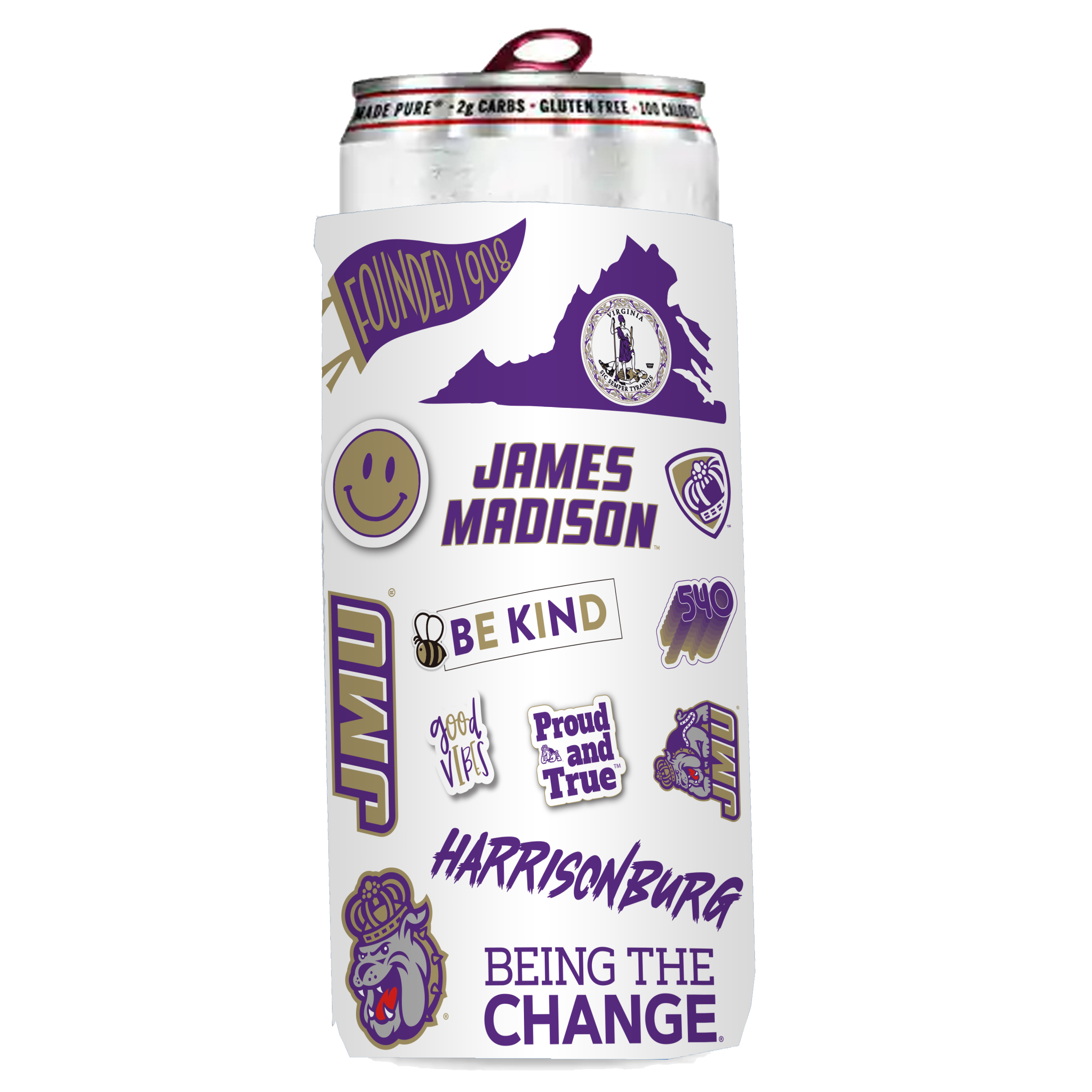 James Madison Insulated Native Slim Can Sleeve  
