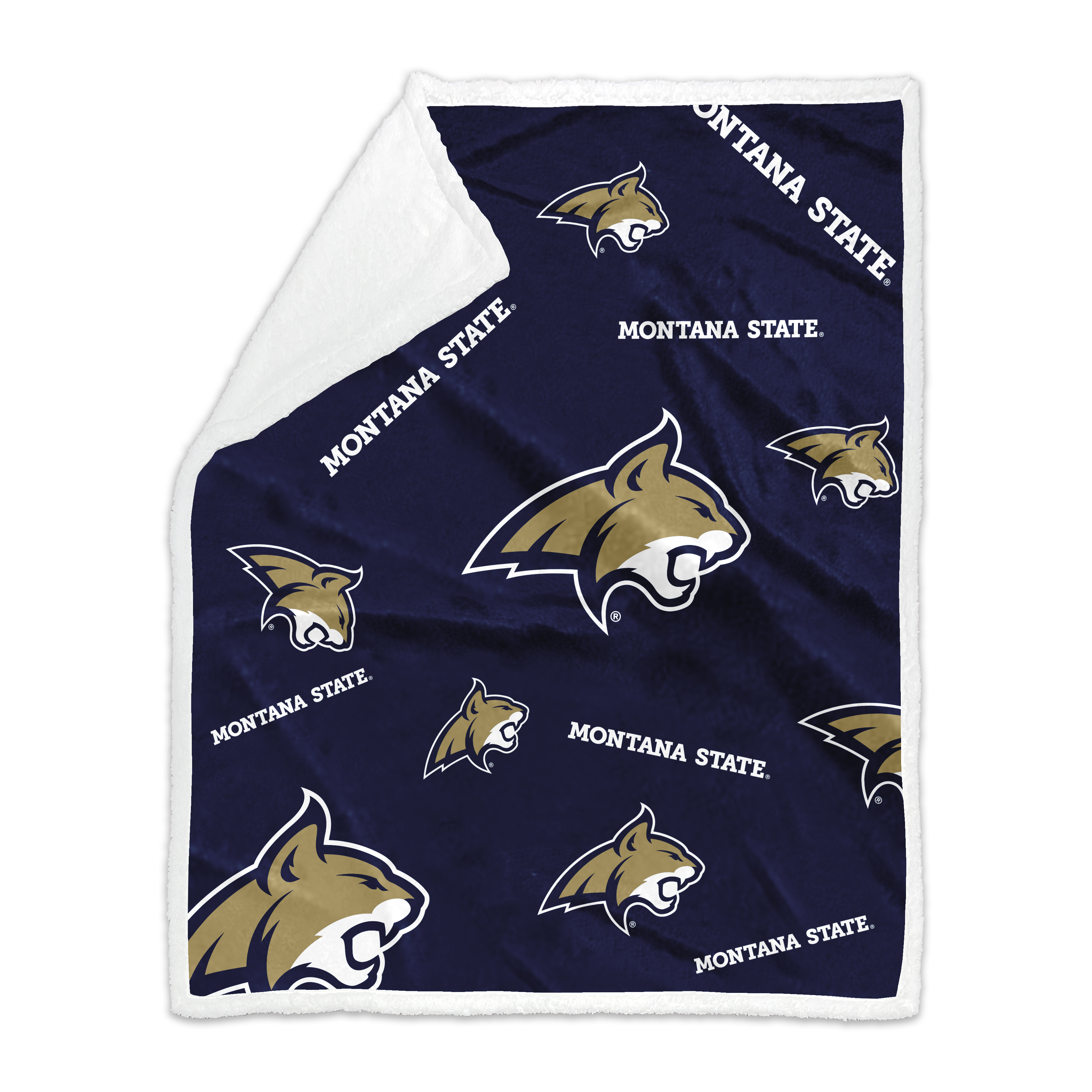 Montana State 50x60 Plush Sherpa Throw  