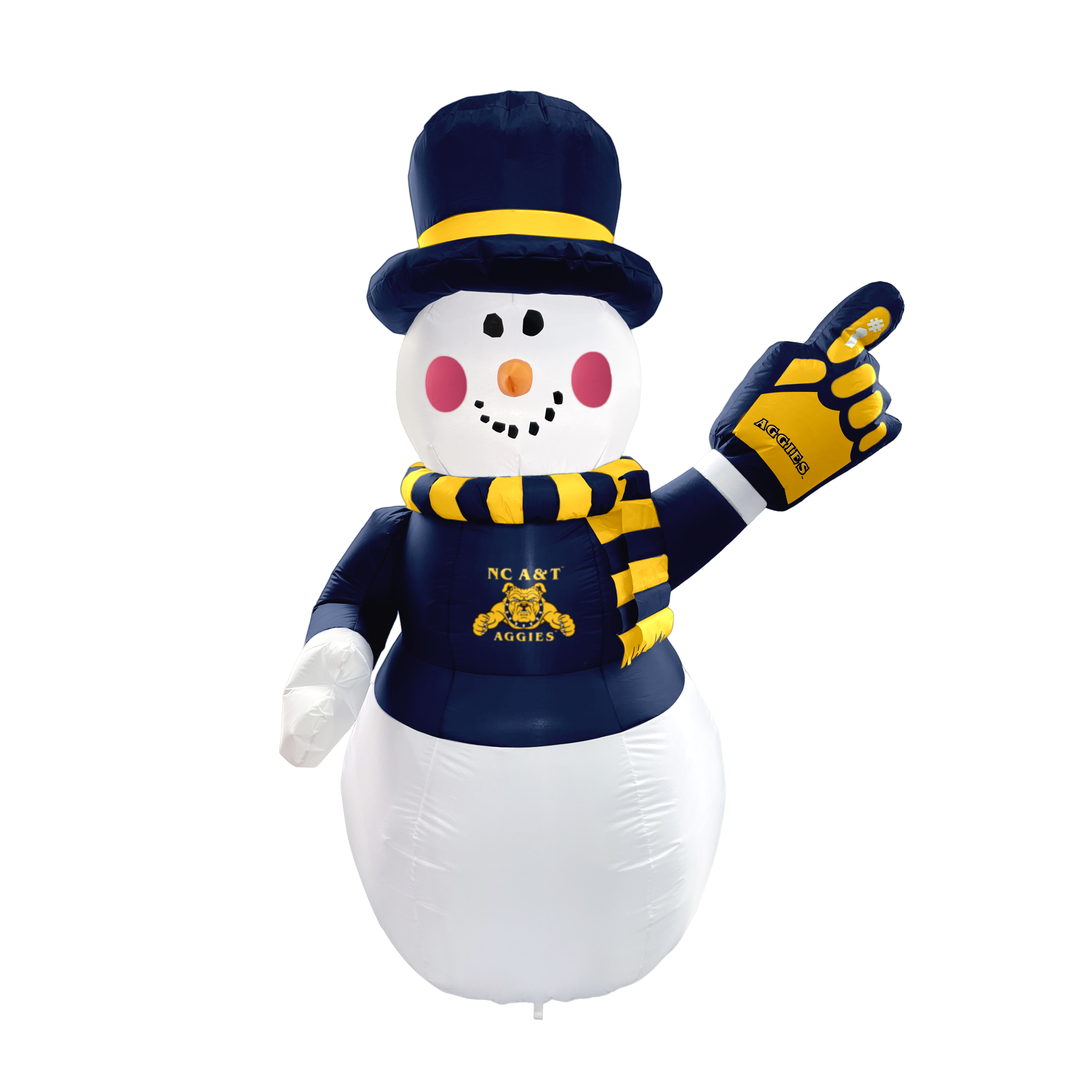 North Carolina A&T 7ft Snowman Yard Inflatable  