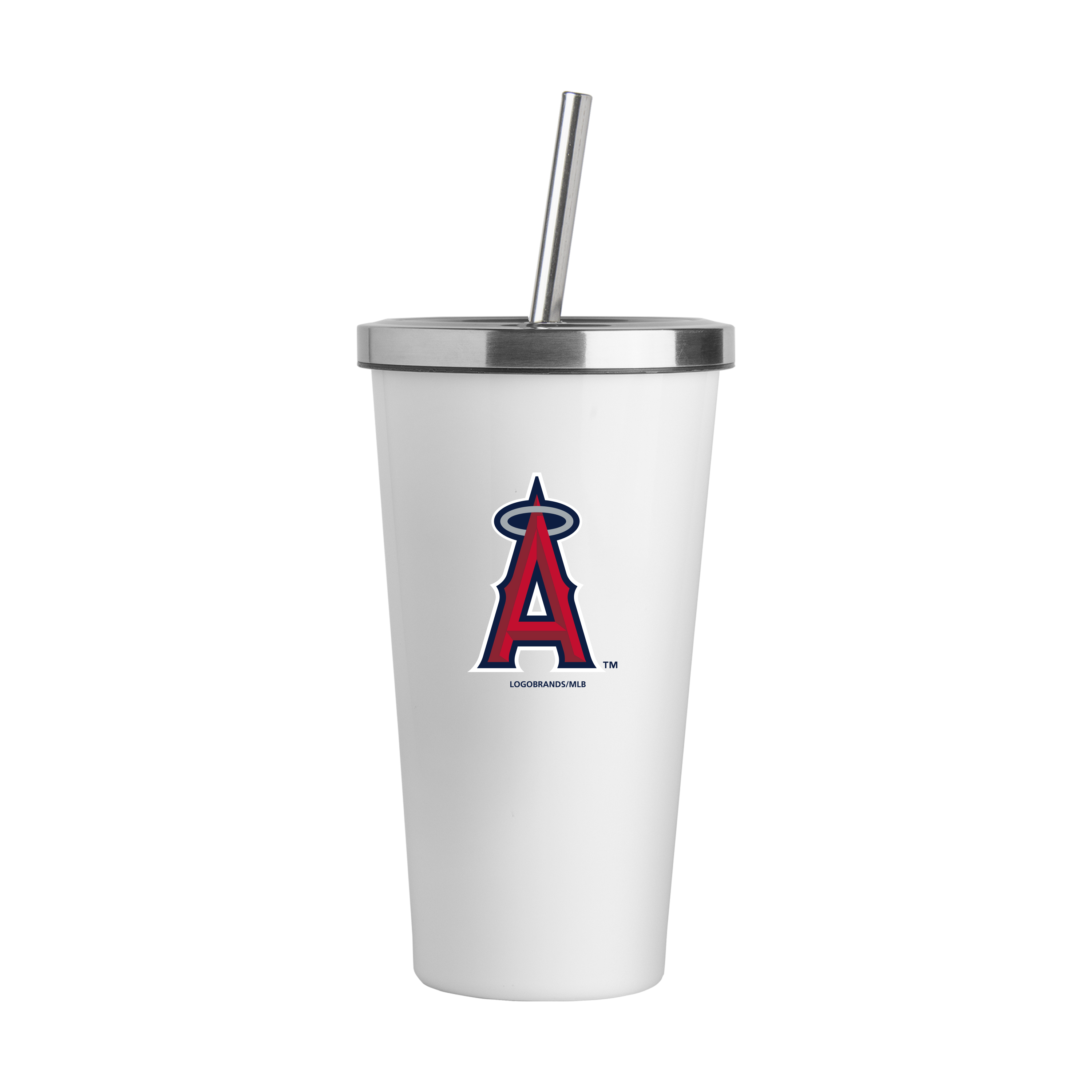Los Angeles Angels 20oz Logo Stainless Straw Tumbler