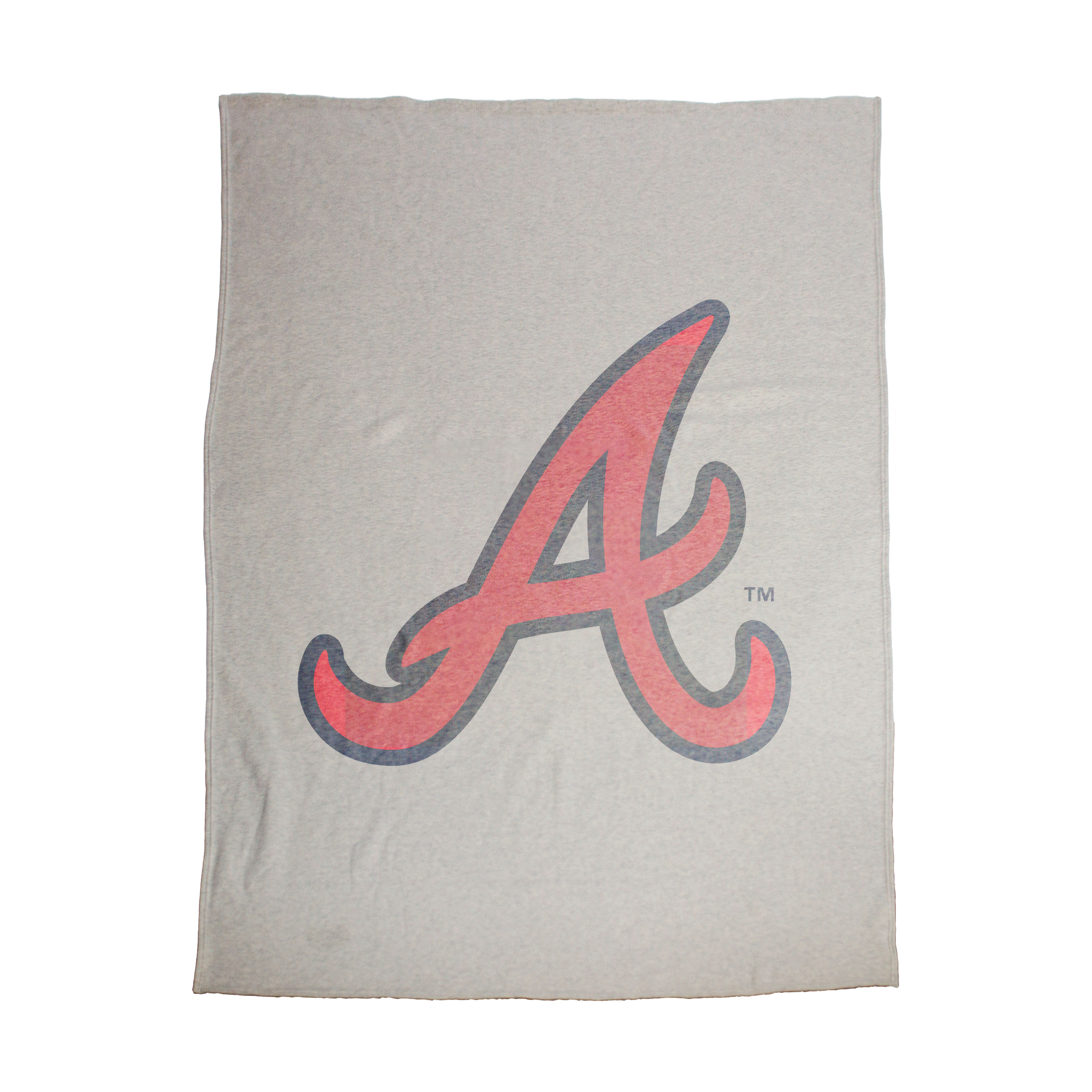 Atlanta Braves Oversized Logo Sublimated Sweatshirt Blanket  