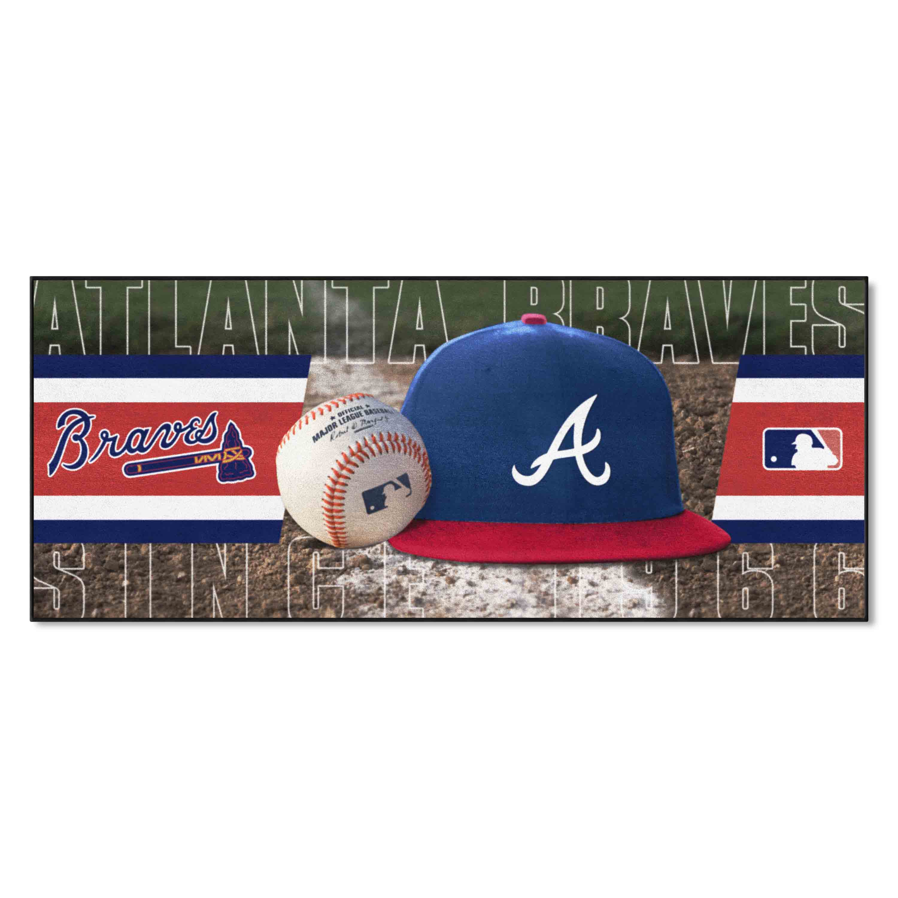 Atlanta Braves Baseball Runner  