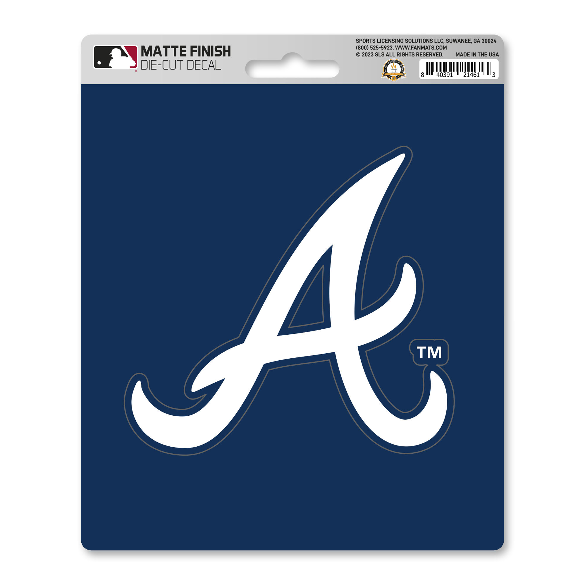 Atlanta Braves Matte Decal  