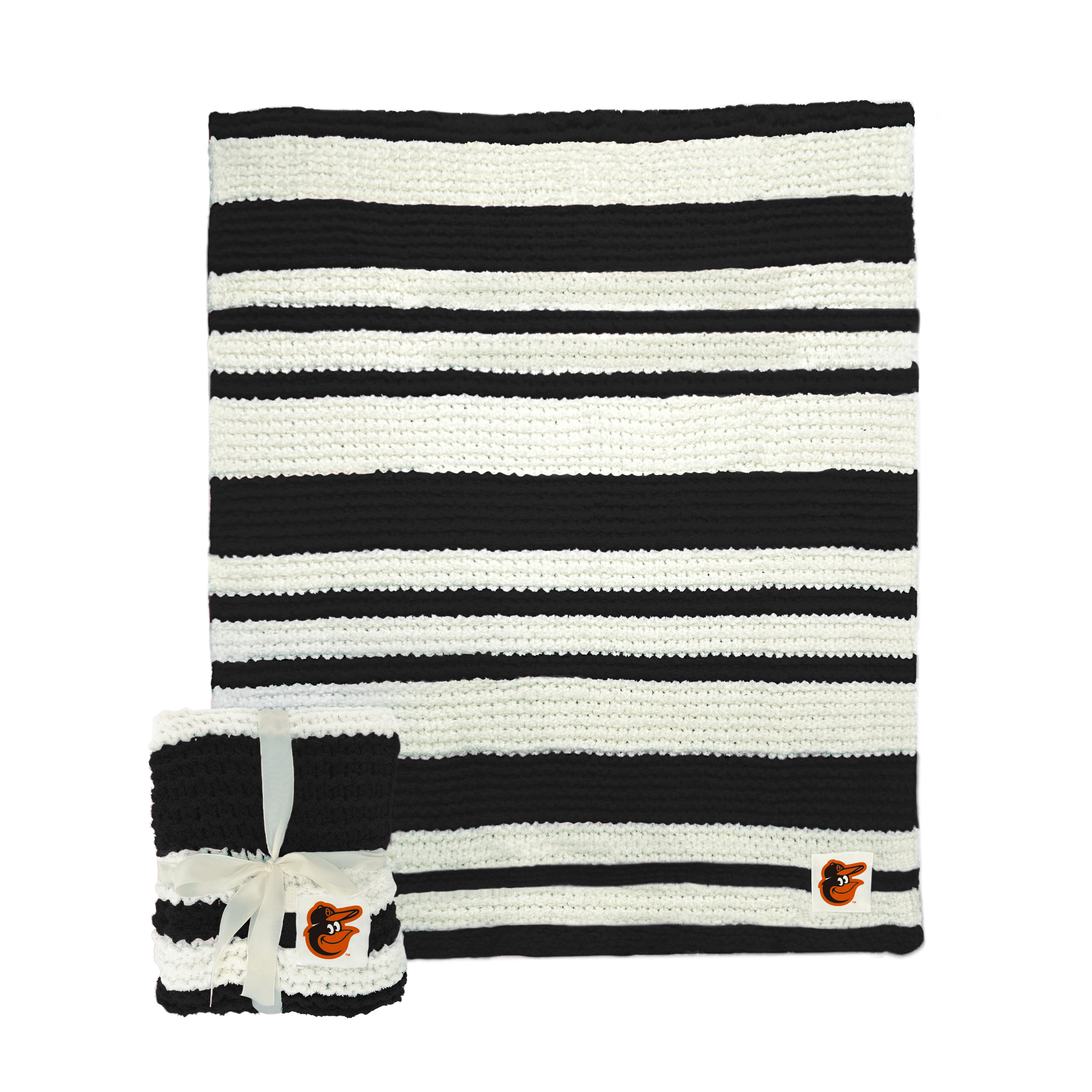 Baltimore Orioles Cable Knit Throw 50x60  