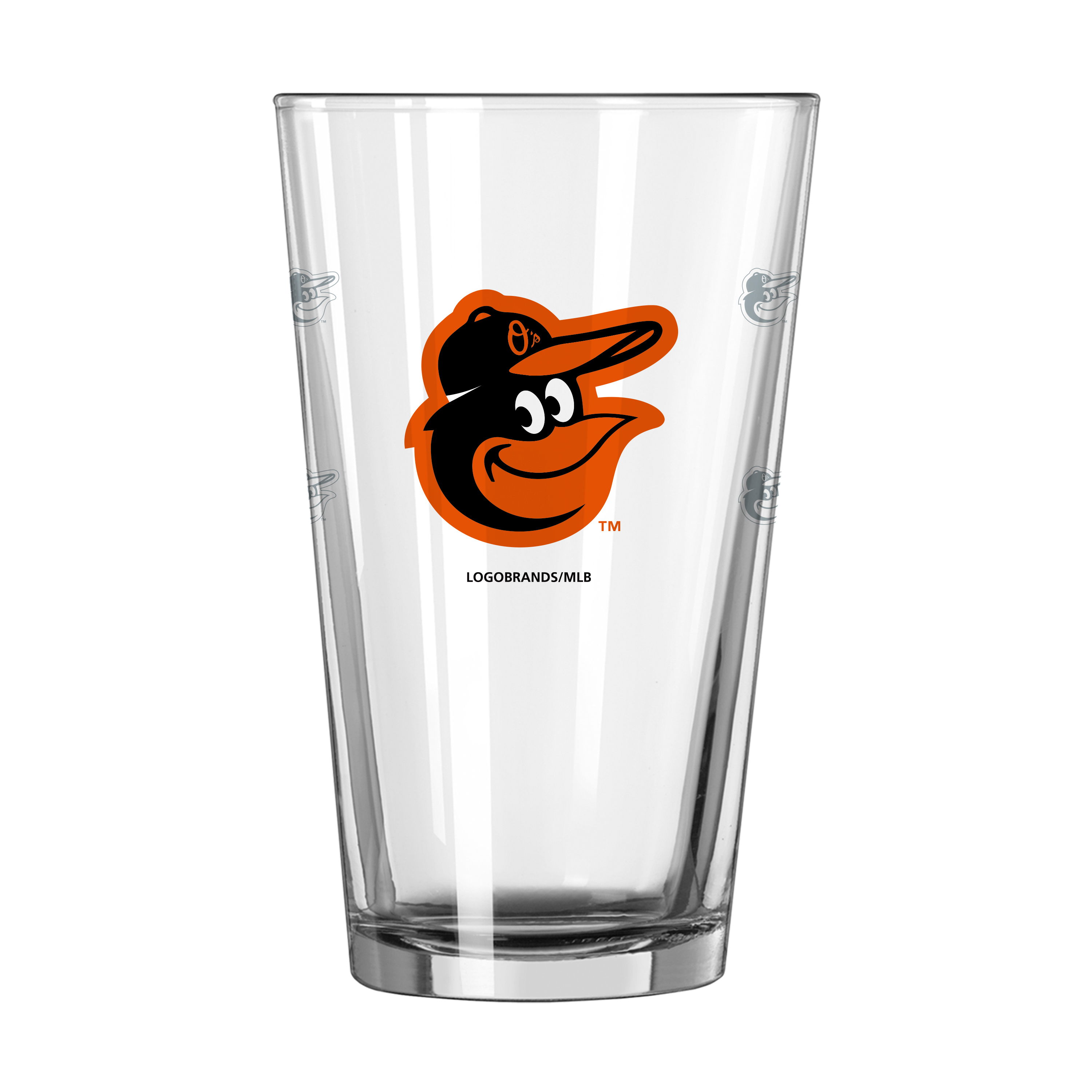 Baltimore Orioles 16oz Satin Etch Pint Glass  