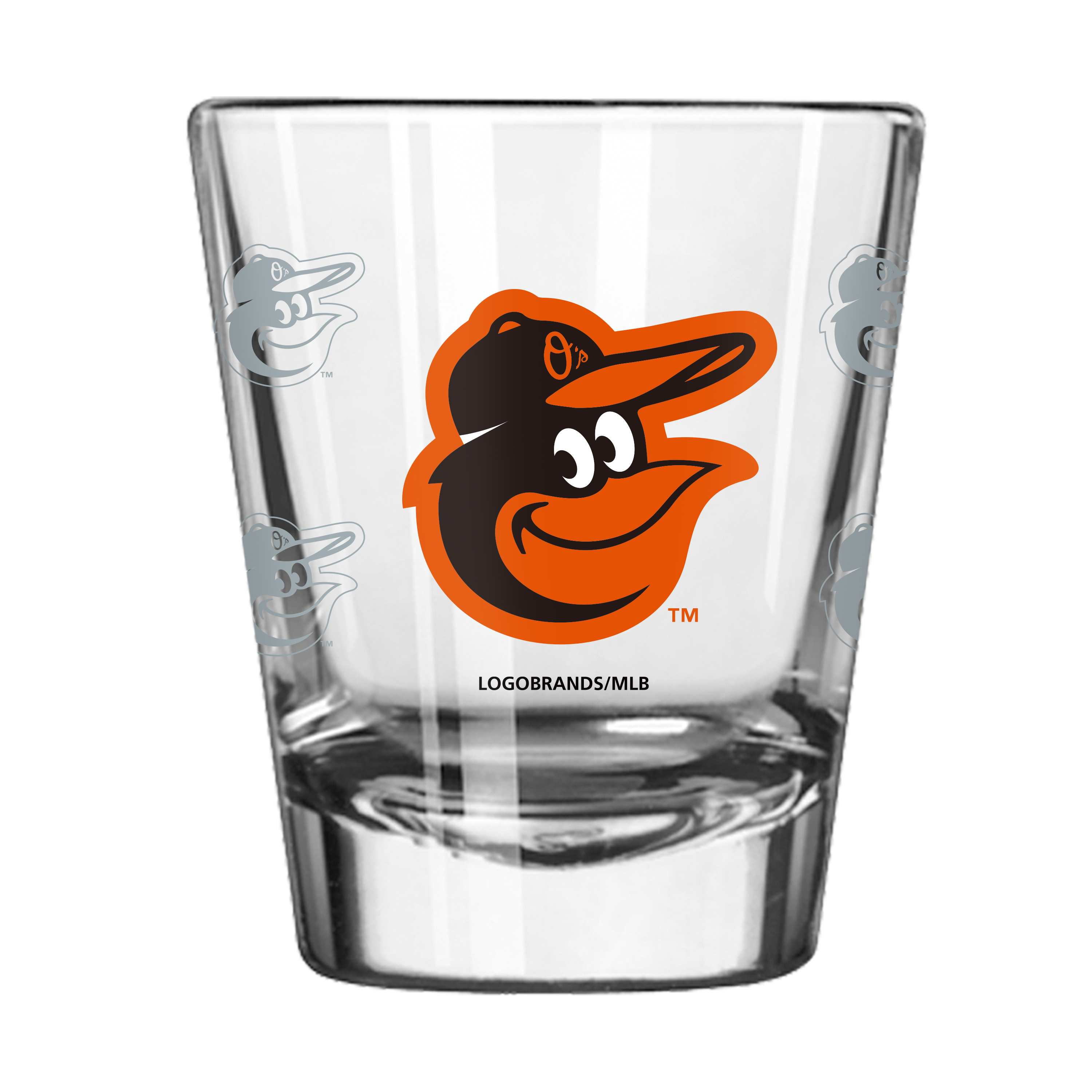 Baltimore Orioles 2oz Satin Etch Shot Glass  