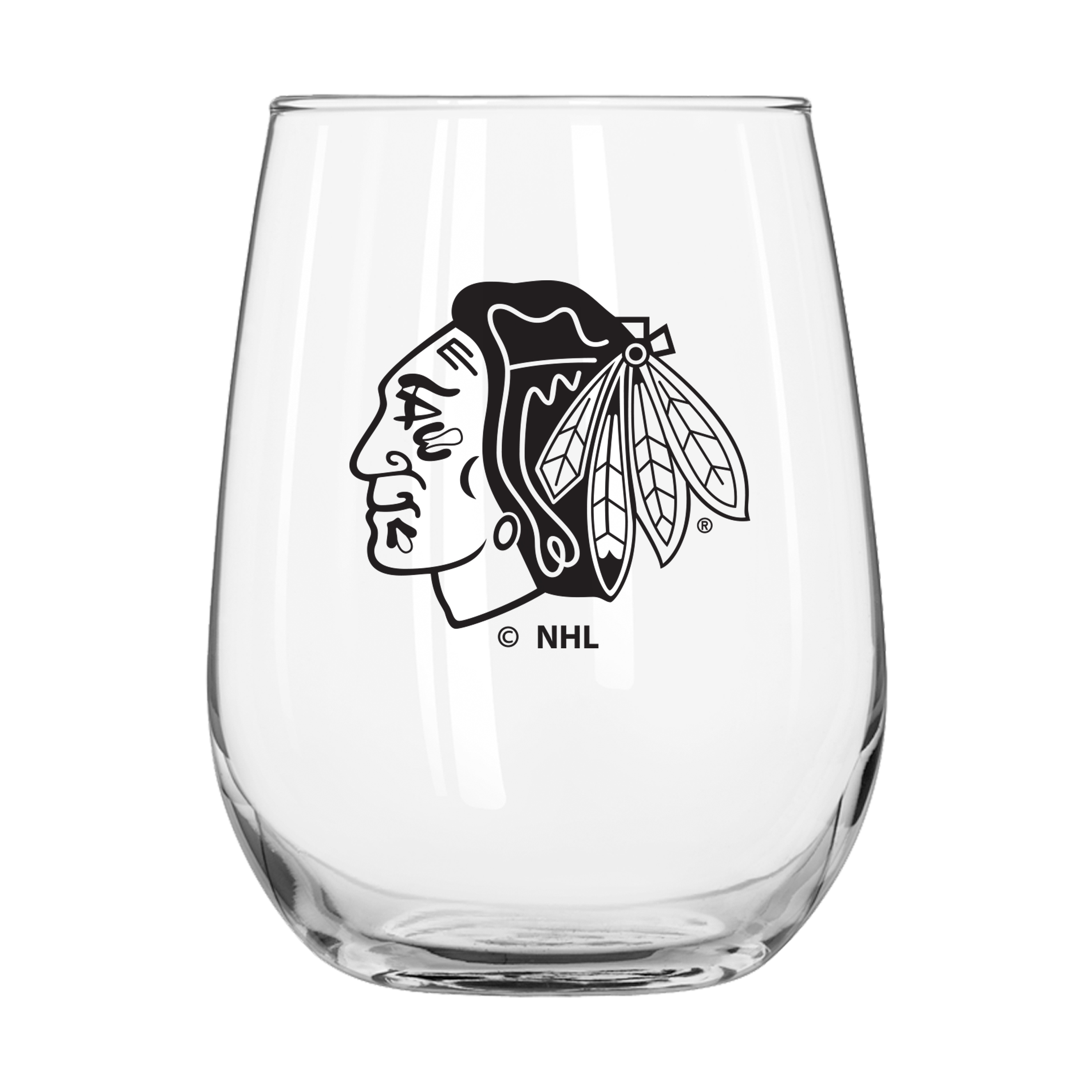 Chicago Blackhawks 16oz Gameday Curved Beverage Glass  